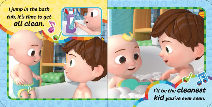 Cocomelon Bath Book for Toddlers - Waterproof Baby Bath Time Book with Fun Songs & Colors - Perfect for Learning & Play During Bath Time