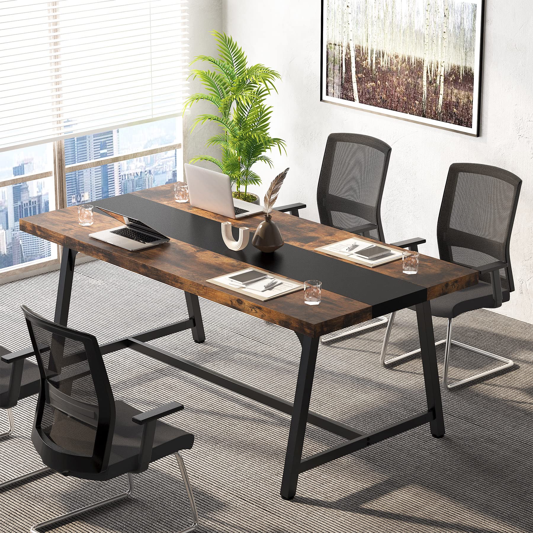 Tribesigns 6FT Rectangle Conference Table - 70.87