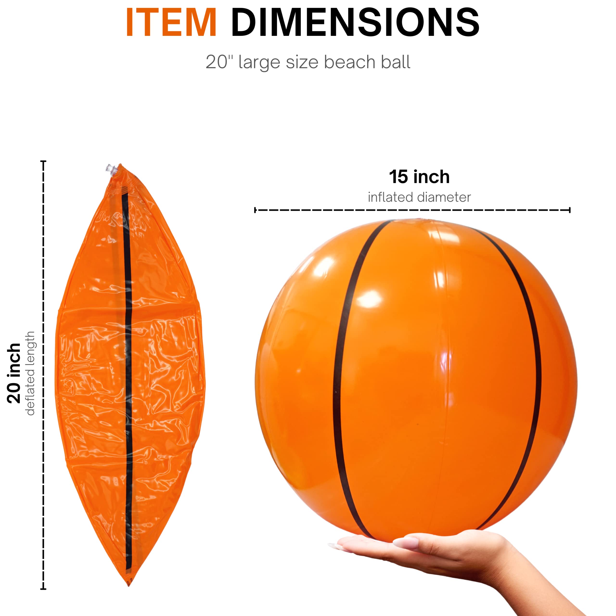 4E's Novelty Inflatable Basketballs - 20