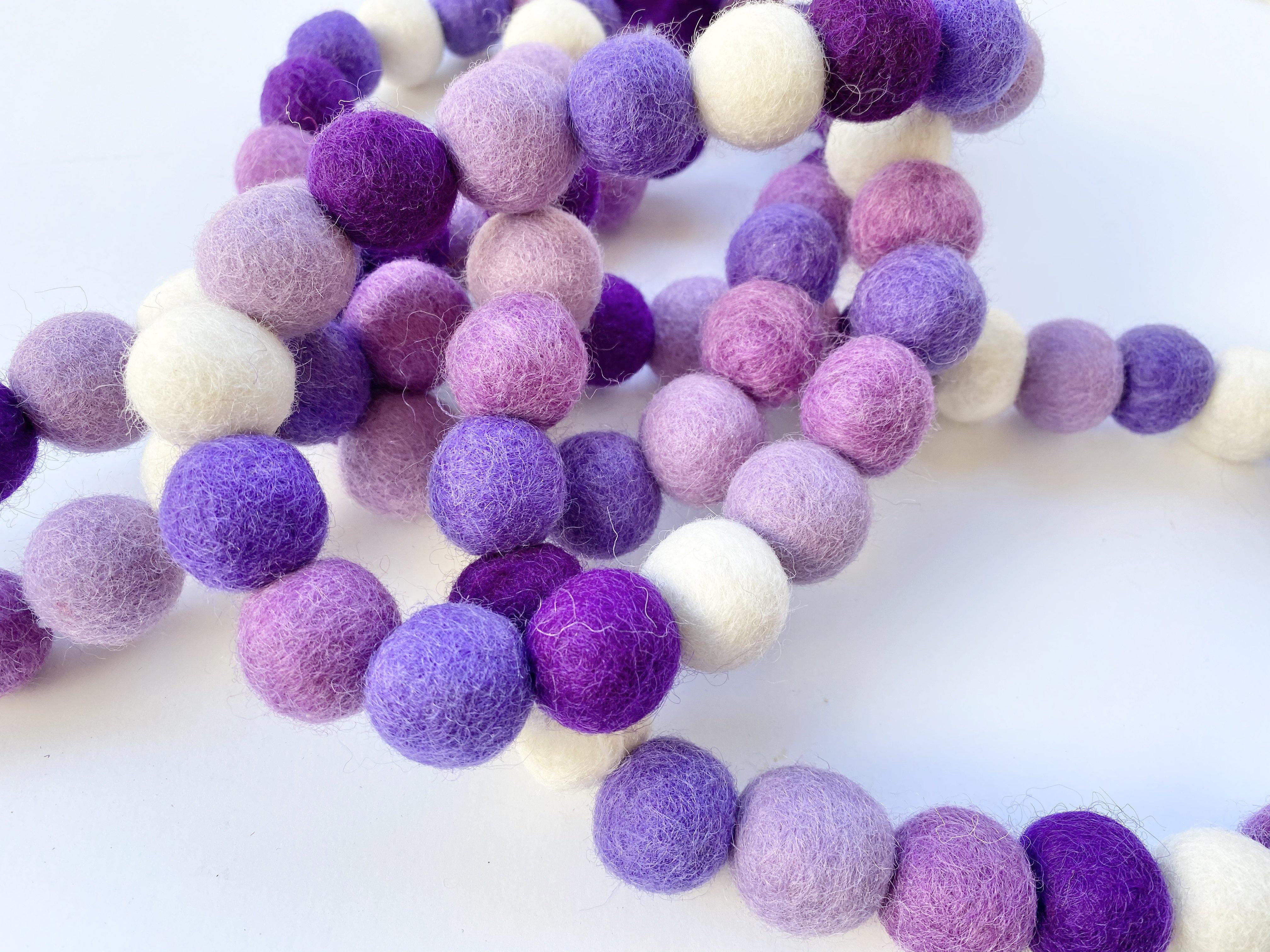Beautiful Purple Garland for Home Decor - Perfect for Weddings, Parties & Nursery Room Decoration