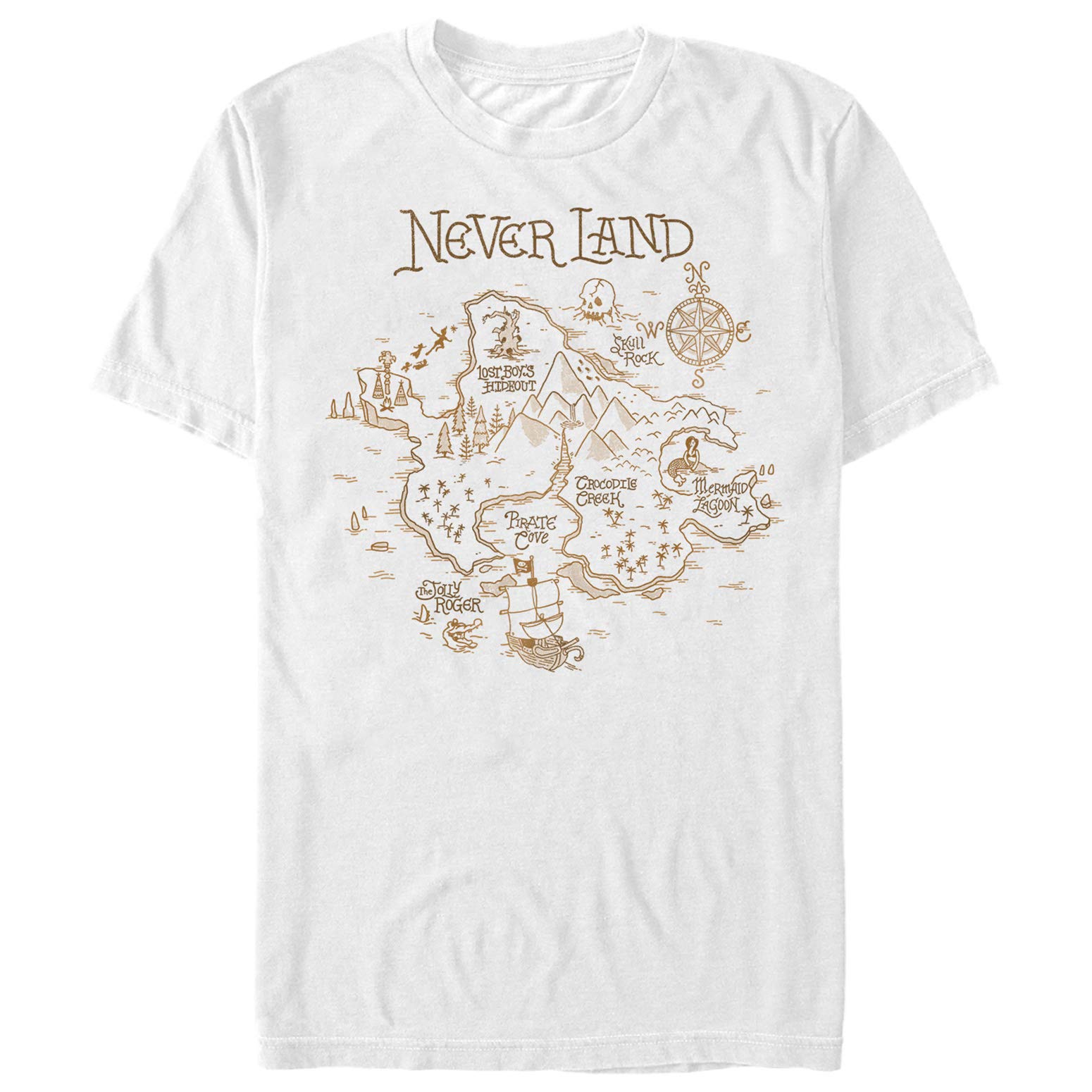Men's Peter Pan Neverland Graphic T-Shirt - Vintage Disney Cartoon Tee for Casual Wear & Disney Fans