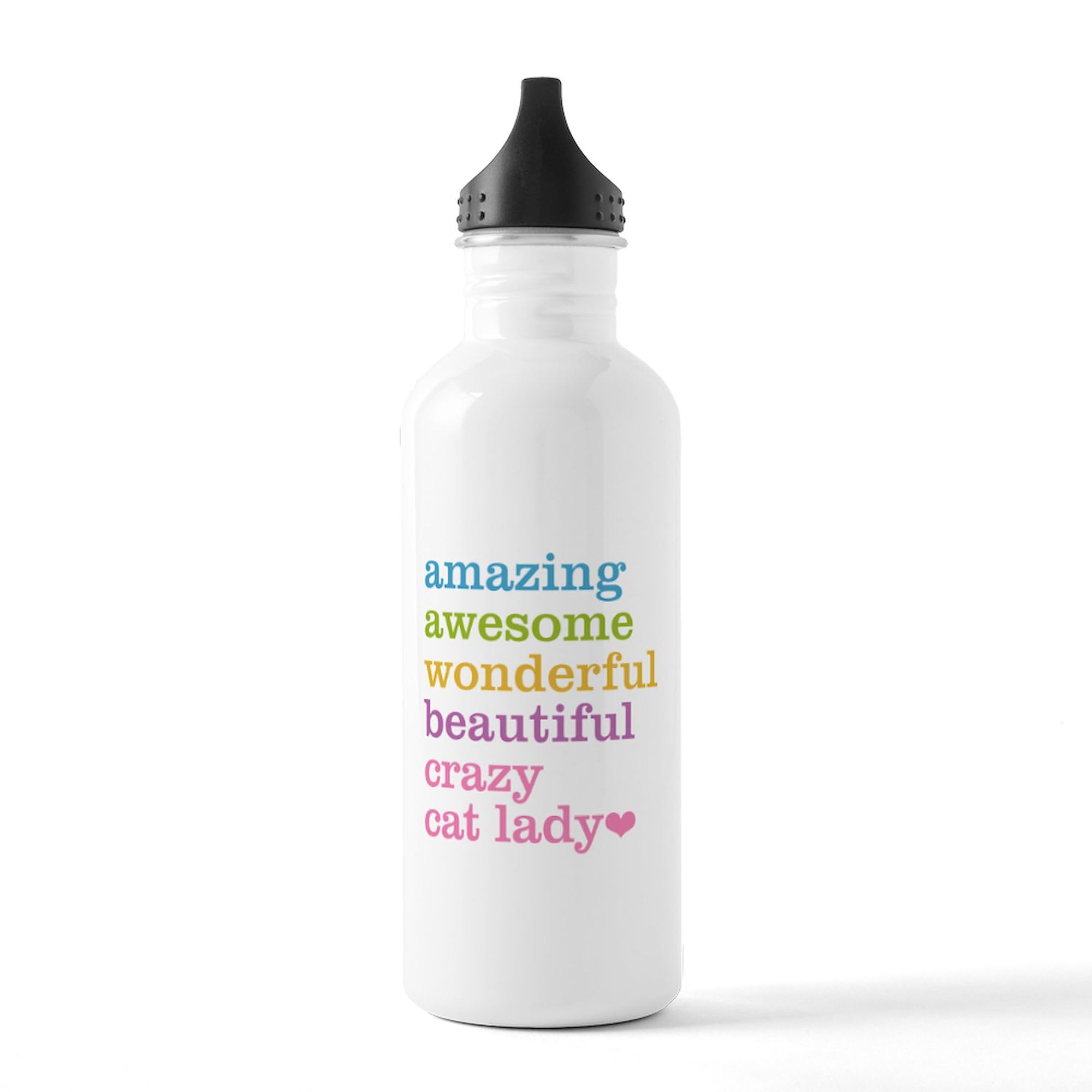 Crazy Cat Lady Stainless Steel Water Bottle 1.0L (34 oz) - Insulated Double Wall Vacuum Flask for Hot & Cold Drinks - Perfect for Gym, Hiking, Office & Cat Lovers Gift