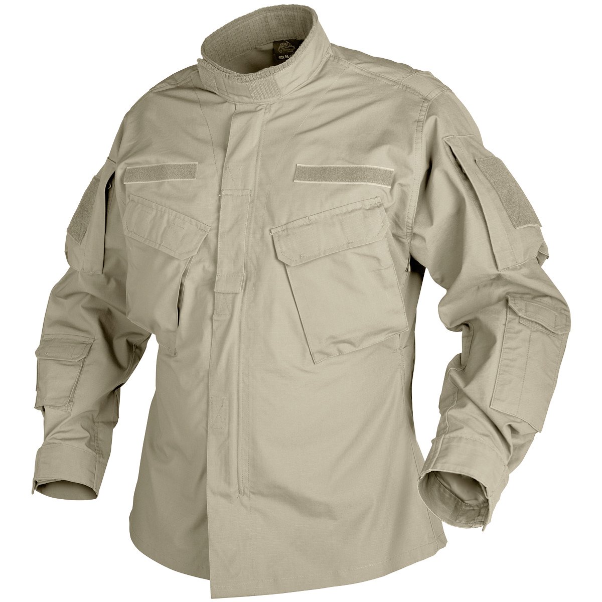 Helikon CPU Shirt - Men's Cotton Ripstop Tactical Shirt in Khaki - Perfect for Outdoor Adventures, Hiking & Military Enthusiasts