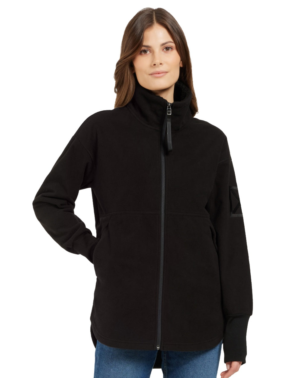 Didriksons Women's Ronja Full Zip Sweater - Waterproof & Windproof Fleece Jacket for Hiking, Camping & Outdoor Activities