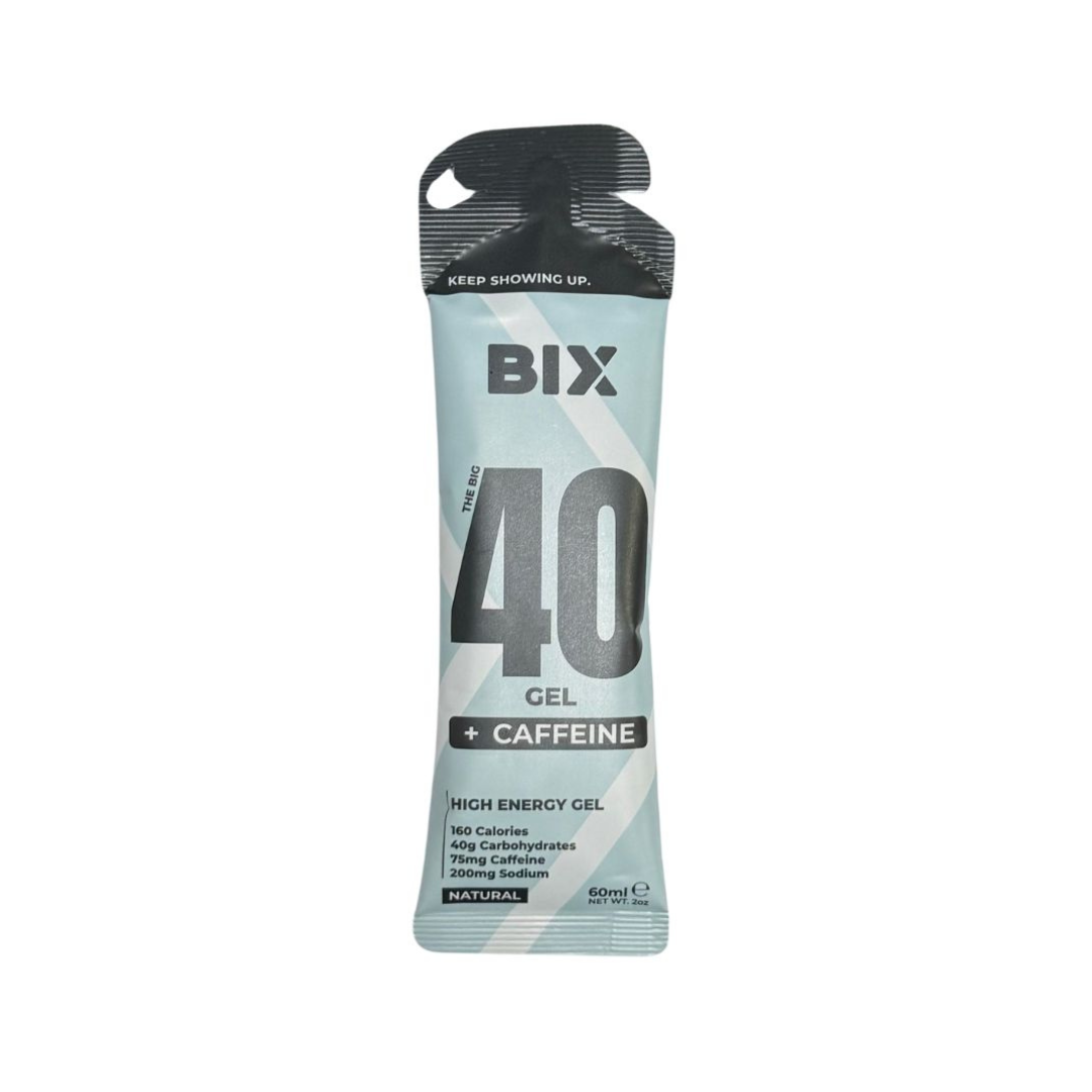 BIX The Big 40 High Energy Gel with Caffeine - Endurance Sports Fuel for Running, Cycling & Marathon Training