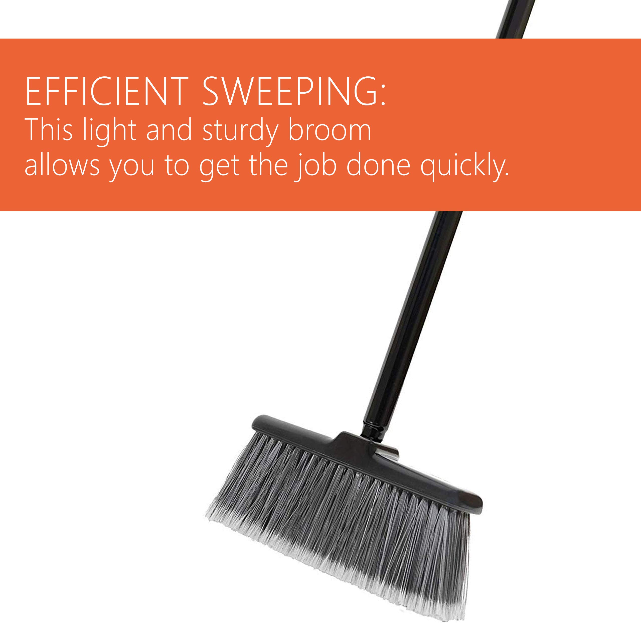 Fuller Brush Kitchen Broom with Long Handle & Wide Sweeper - Heavy Duty Cleaning Broom for Crumbs, Dust, Sand & Small Particles - Perfect for Hard-to-Reach Areas in Kitchens, Floors & Corners - Ideal for Home, Apartment & Office Use