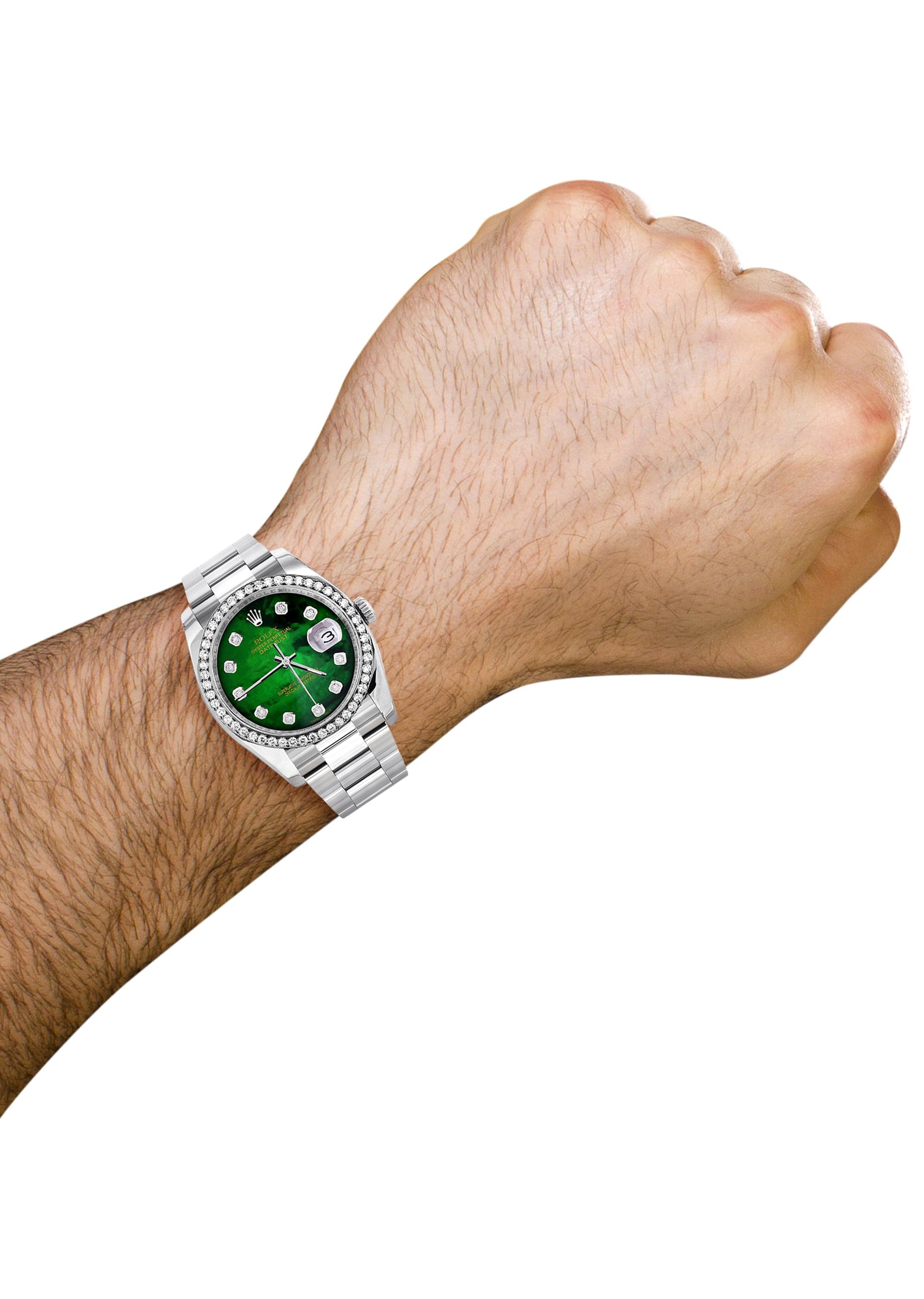 Rolex Datejust 36mm Watch - Green Mother of Pearl Dial & Oyster Band | Luxury Automatic Timepiece for Men | Perfect for Business, Formal Events & Special Occasions