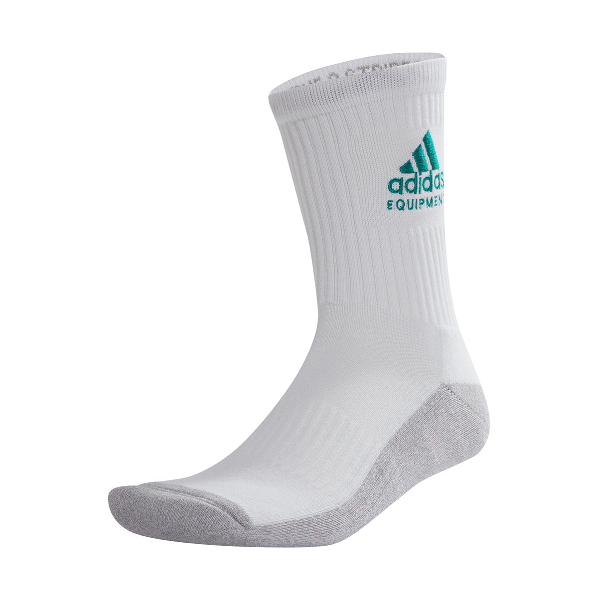 Premium Equipment Socks 2-Pack - White & Medium Grey Heather - Comfortable Athletic Socks for Workouts, Running, and Gym Training
