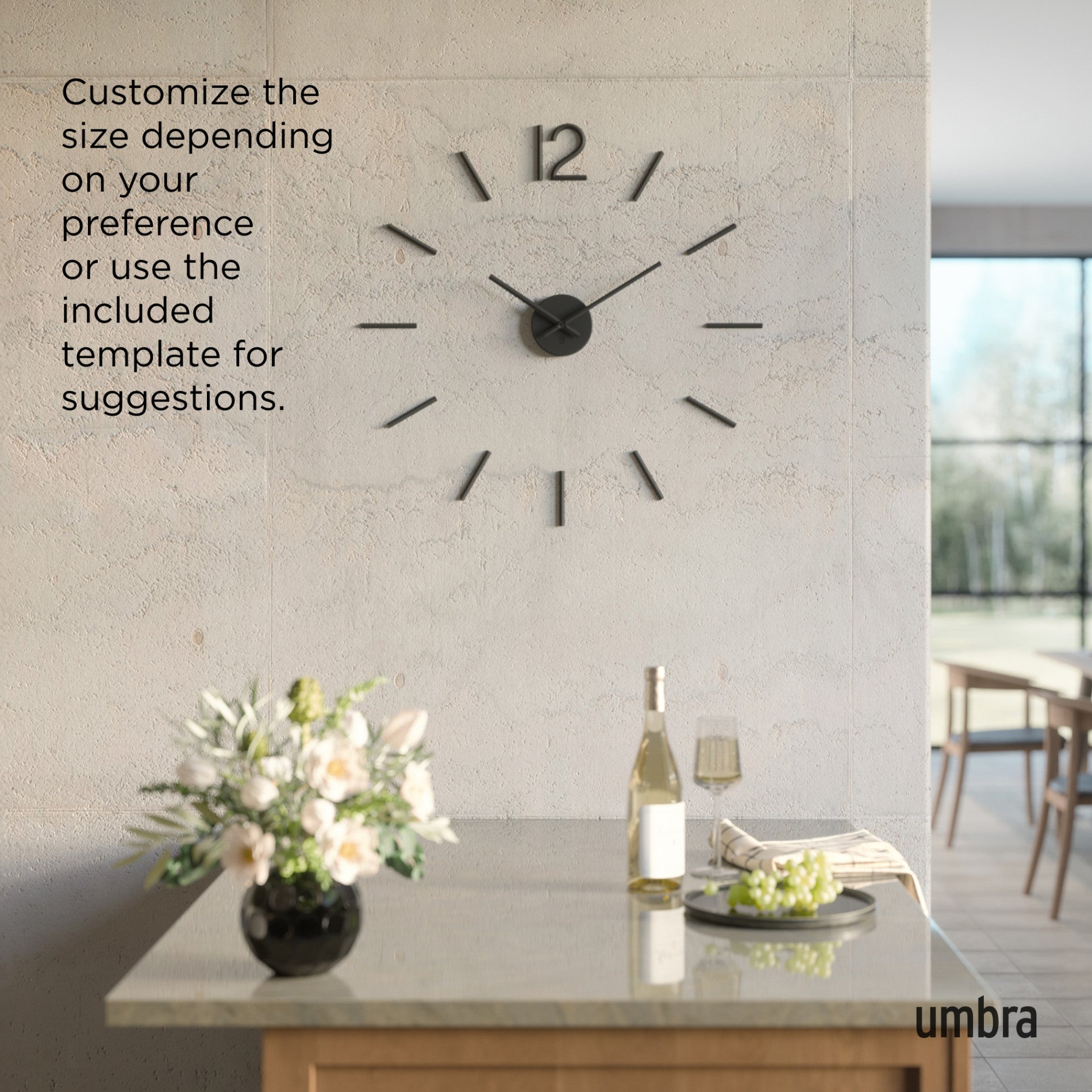 Blink Wall Clock - Silent Non-Ticking Modern Round Clock for Home, Office & Classroom - Battery Operated, Easy to Read Design