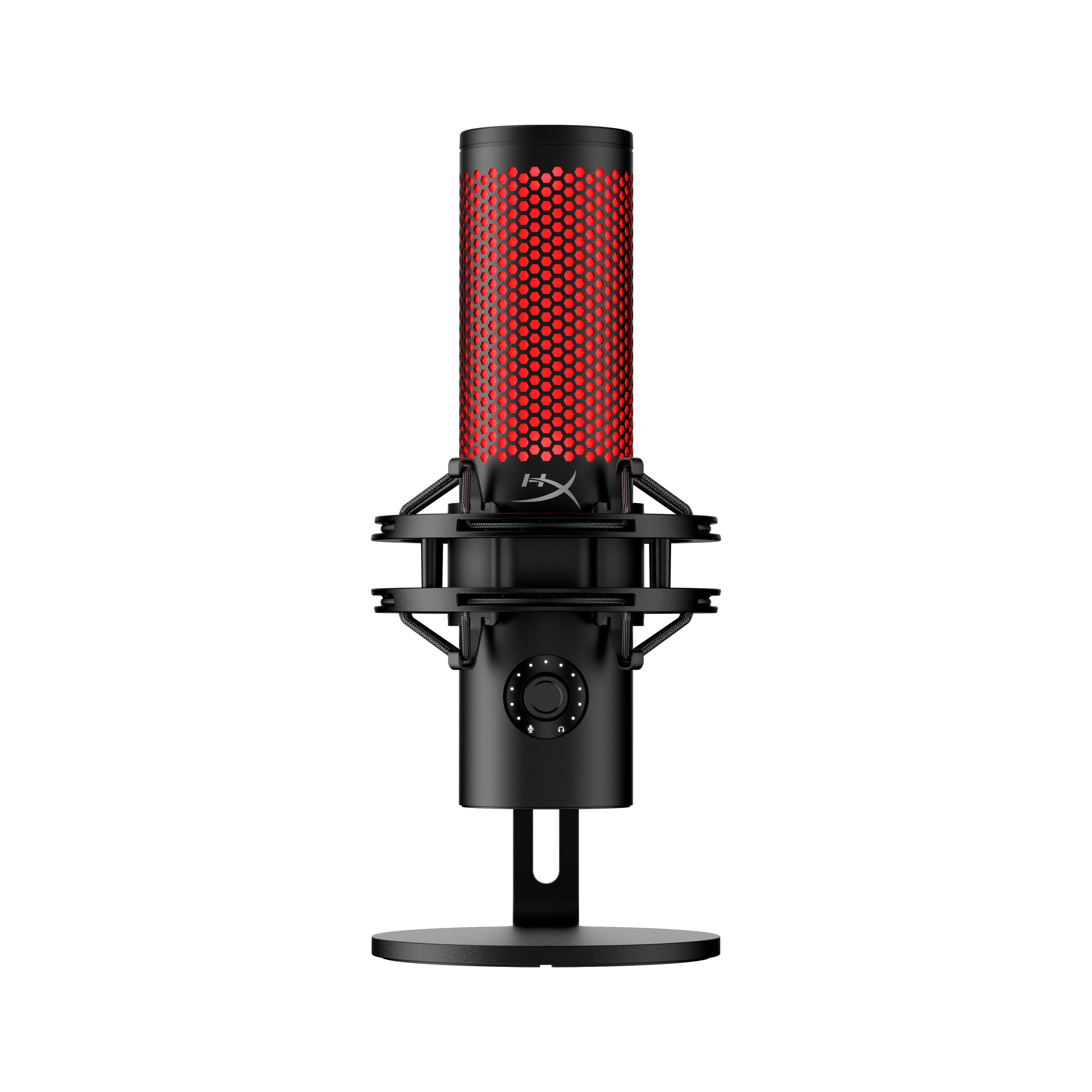 HyperX QuadCast 2 USB Condenser Gaming Microphone with RGB Lighting - Professional Streaming, Podcasting & Voice Recording for PC, PS4, PS5 (Perfect for Twitch, Discord & YouTube Content Creation)