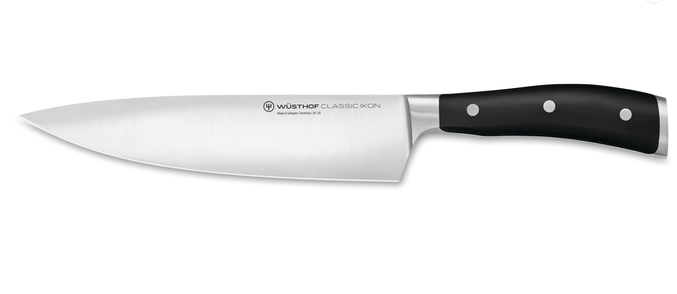 Wusthof Classic Ikon 8-Inch Chef's Knife - German Stainless Steel Kitchen Knife for Professional Chefs & Home Cooking - Perfect for Slicing, Dicing & Chopping Vegetables, Meat & Herbs