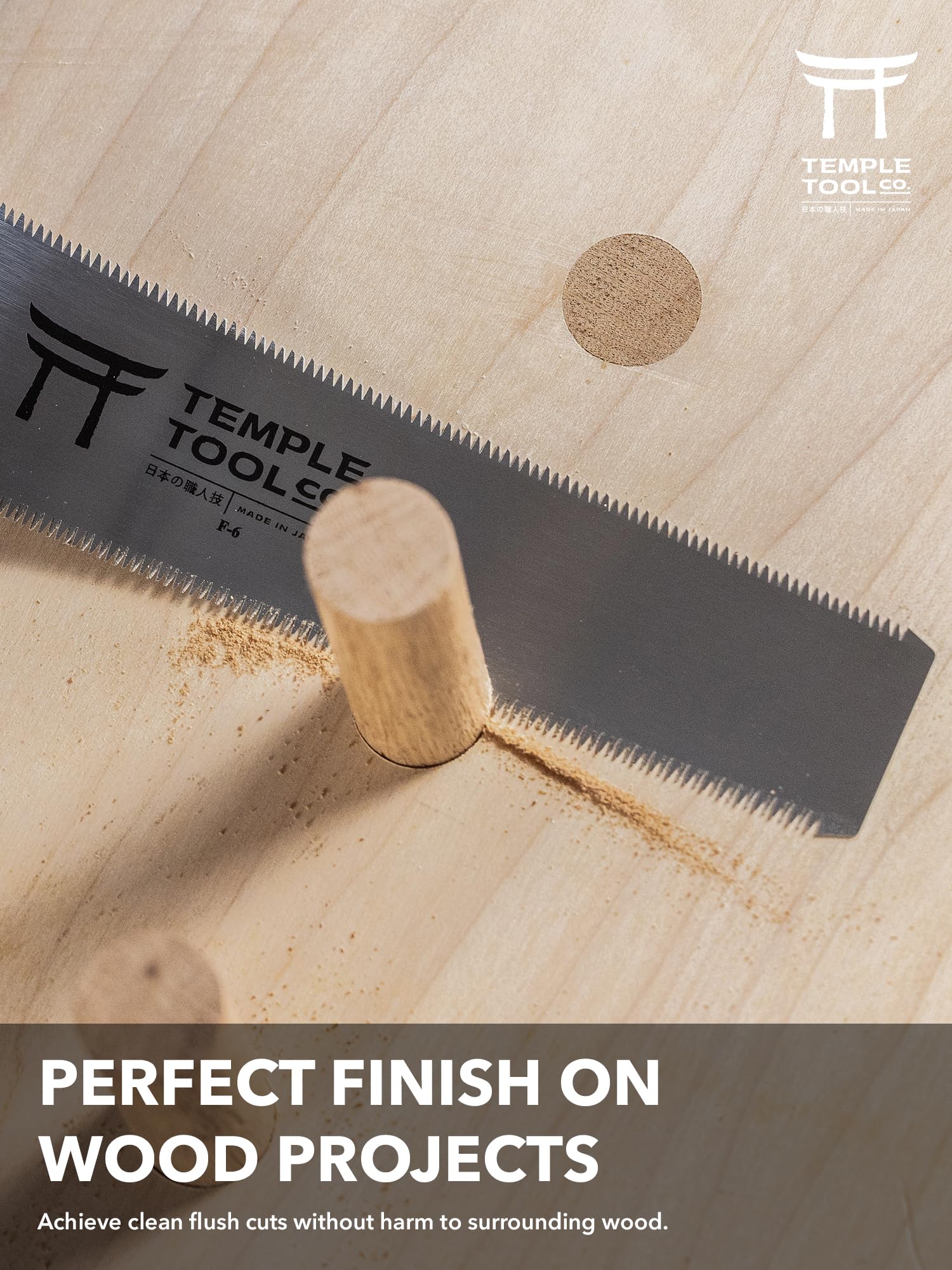 Japanese Flush Cut Saw - 6 Inch Double Edge Pull Saw for Precise Woodworking - Hardwood & Softwood Hand Saw for Flush Cutting Dowels, Pegs, Wedges - Perfect for DIY Projects, Woodworking, and Temple Tool Restoration