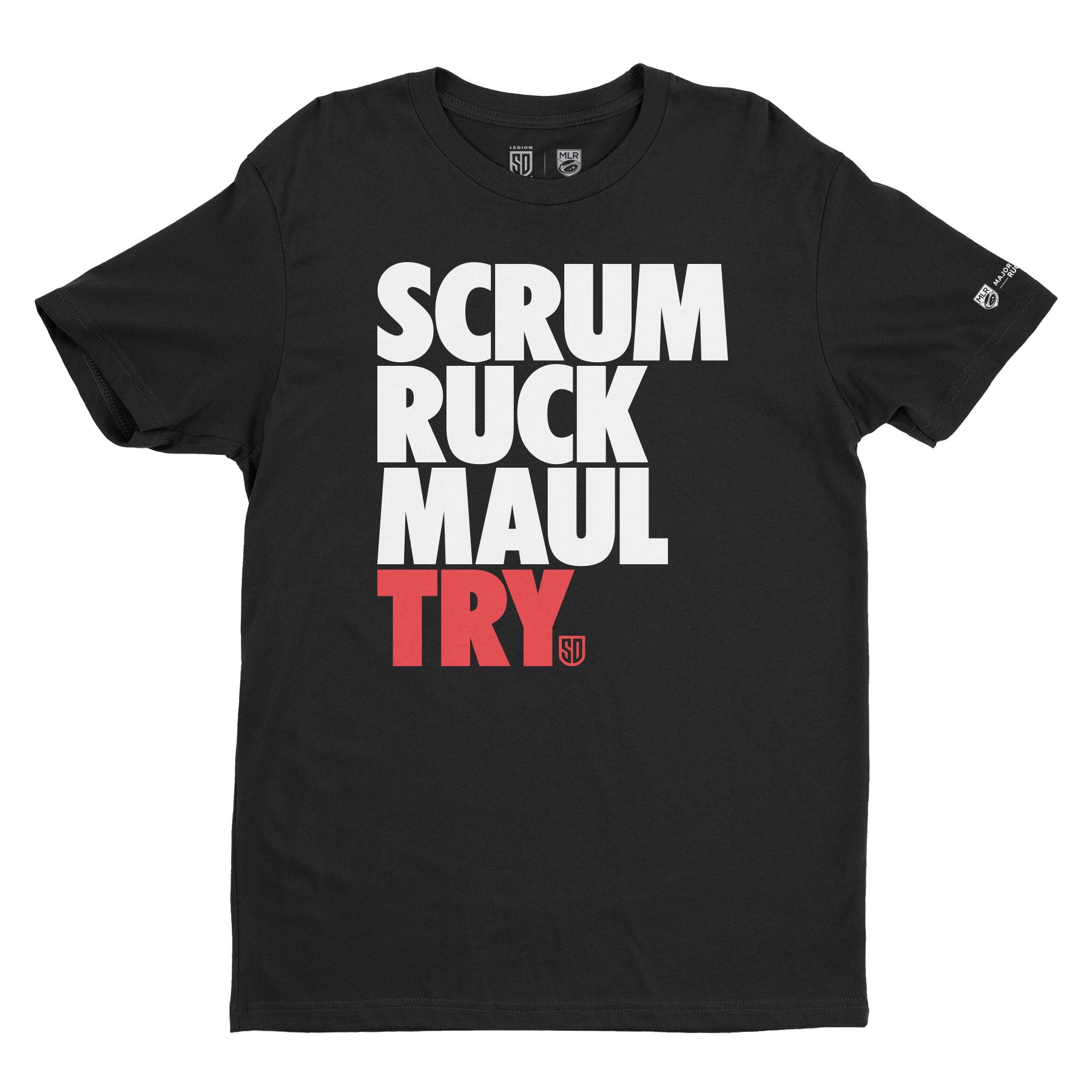 SD LEGION Scrum Tee - Men's Comfortable Cotton Short Sleeve T-Shirt for Rugby & Sports Fans - Perfect for Game Day, Training, and Casual Wear