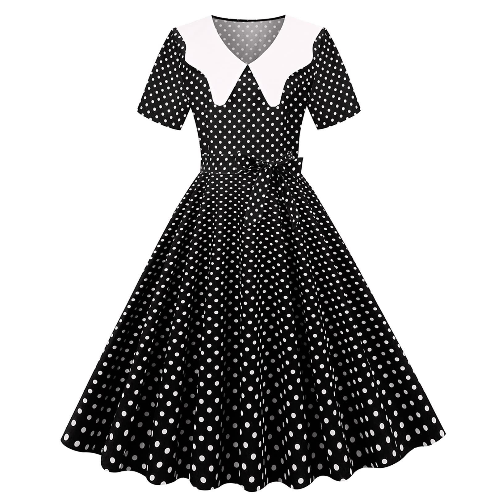 Vintage 1940s Cocktail Dresses for Women - Retro Swing Tea Party & Rockabilly Style Dresses - Perfect for Cocktail Parties, Vintage Weddings & Themed Events