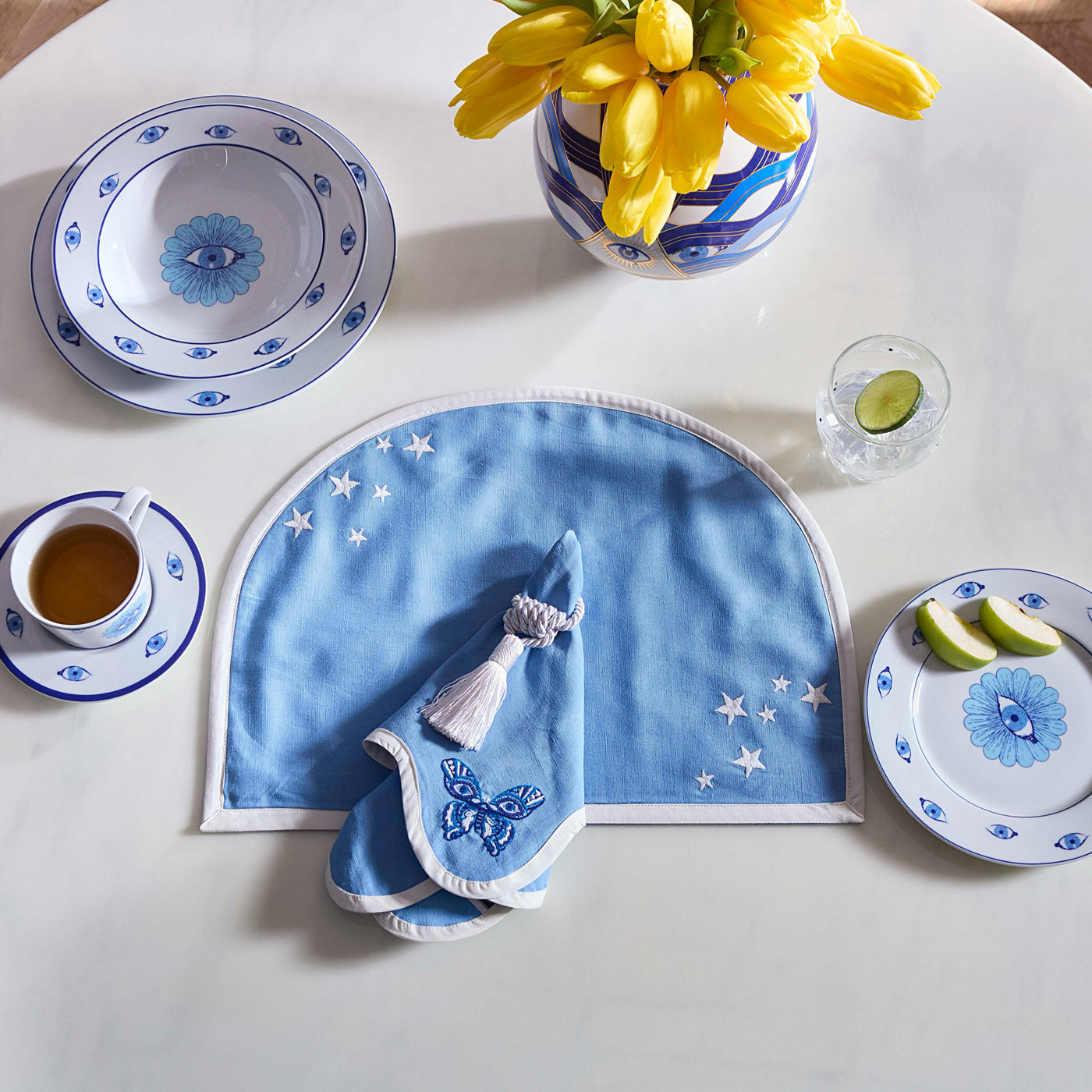 12-Piece Constellation Placemat Set - Non-Slip Starry Night Table Mats for Dining & Home Decor - Perfect for Astronomy Lovers, Dinner Parties, and Gift Giving