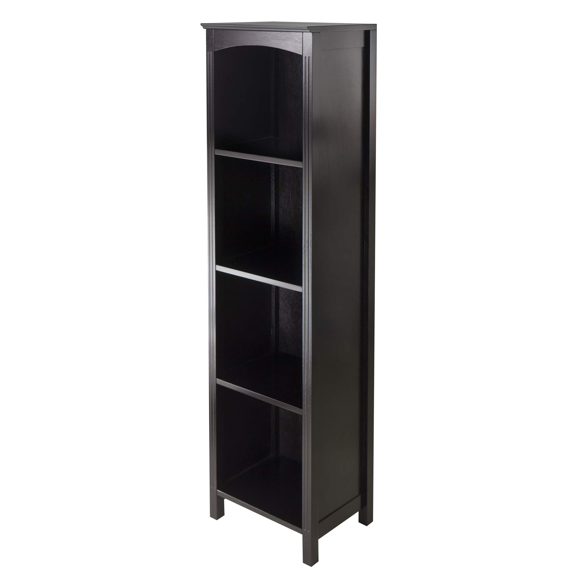 Winsome Wooden Terrace Shelving Unit - Espresso Brown Wall Shelf for Home & Office Organization | Perfect for Living Room, Bedroom, or Outdoor Decor