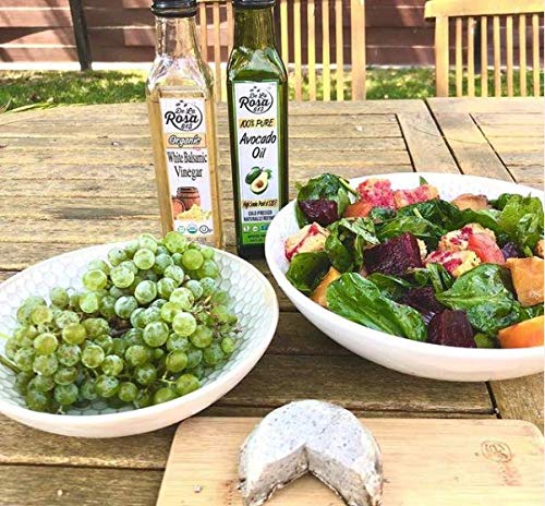 Organic White Balsamic Vinegar 16.9oz (2-Pack) - Vegan, Gluten-Free for Salads & Marinades