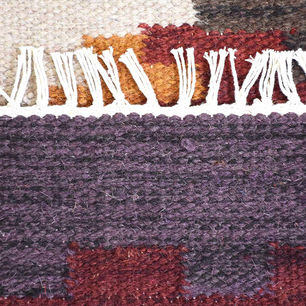 Hand Woven Bohemian Area Rug - Soft Cotton Braided Floor Mat for Living Room, Bedroom & Nursery - Eco-Friendly Home Decor