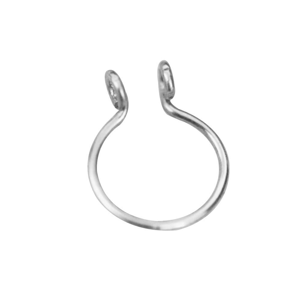 PULABO Durable Open Nose Ring - Thin Brass Non-Piercing Jewelry for Women | Fashion Nose Hoop Charm | Hypoallergenic & Comfortable | Perfect for Everyday Wear, Parties & Special Occasions