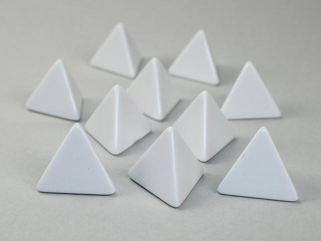 10 Pack White Blank d4 Dice for Tabletop RPGs, Board Games & D&D Accessories - Perfect for Customization & Gaming