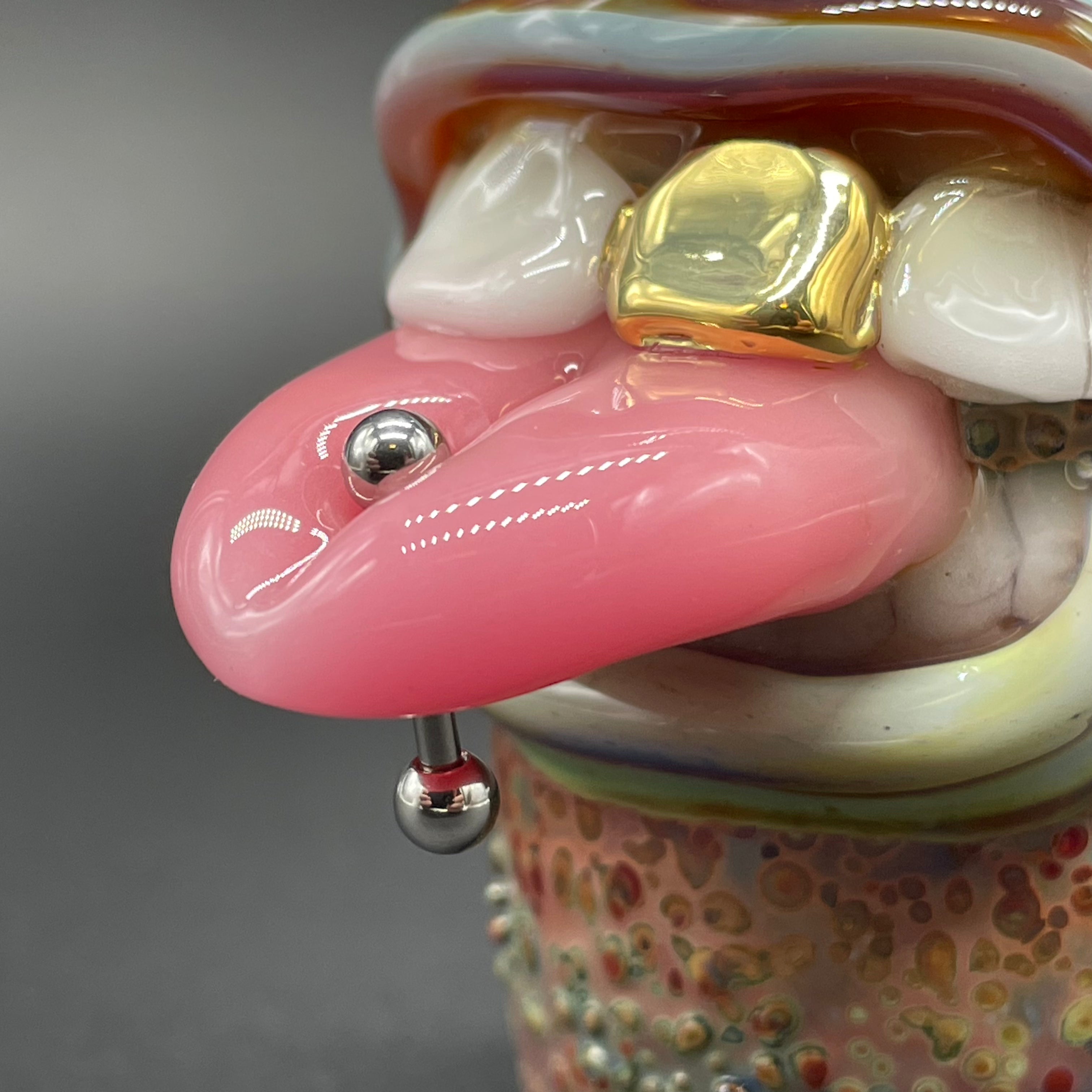 Stainless Steel Pierced Tongue Shot Glass - Unique Body Jewelry & Party Drinking Cup for Shots, Cocktails, and Body Piercing Enthusiasts