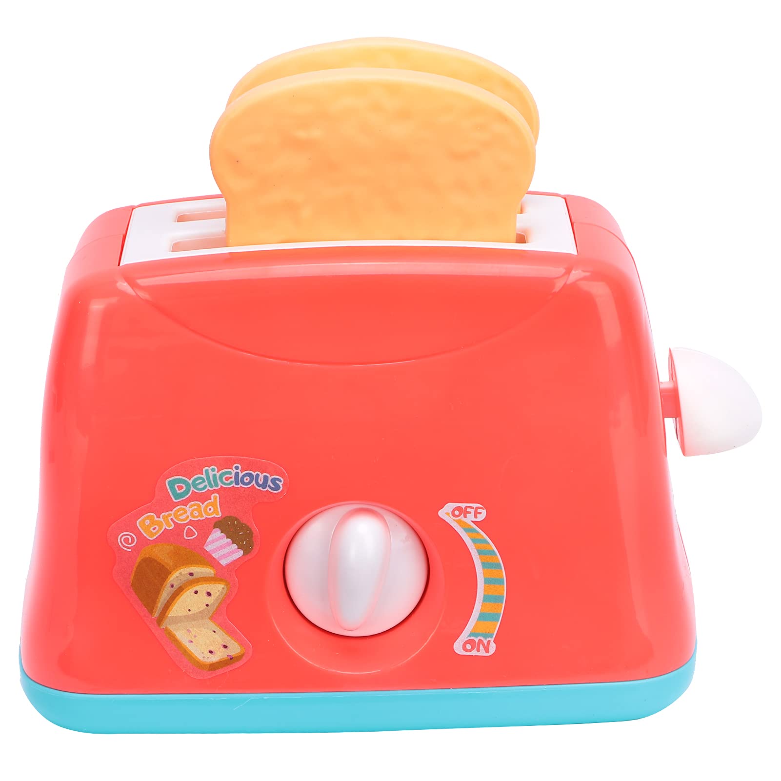 Brrnoo Kids Bread Maker Toy - Plastic Pop-Up Toaster Play Set for Pretend Kitchen & Playhouse - Fun Educational Toy for Toddlers & Preschoolers (Great for Role Play & Early Learning Activities)