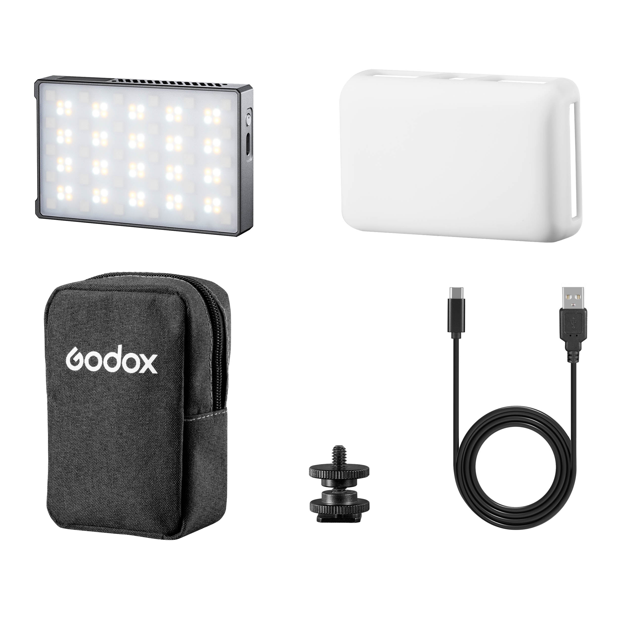 KNOWLED C5R Portable RGBWW LED Panel with Rechargeable Battery - Perfect for Photography, Video Lighting, and Home Decoration