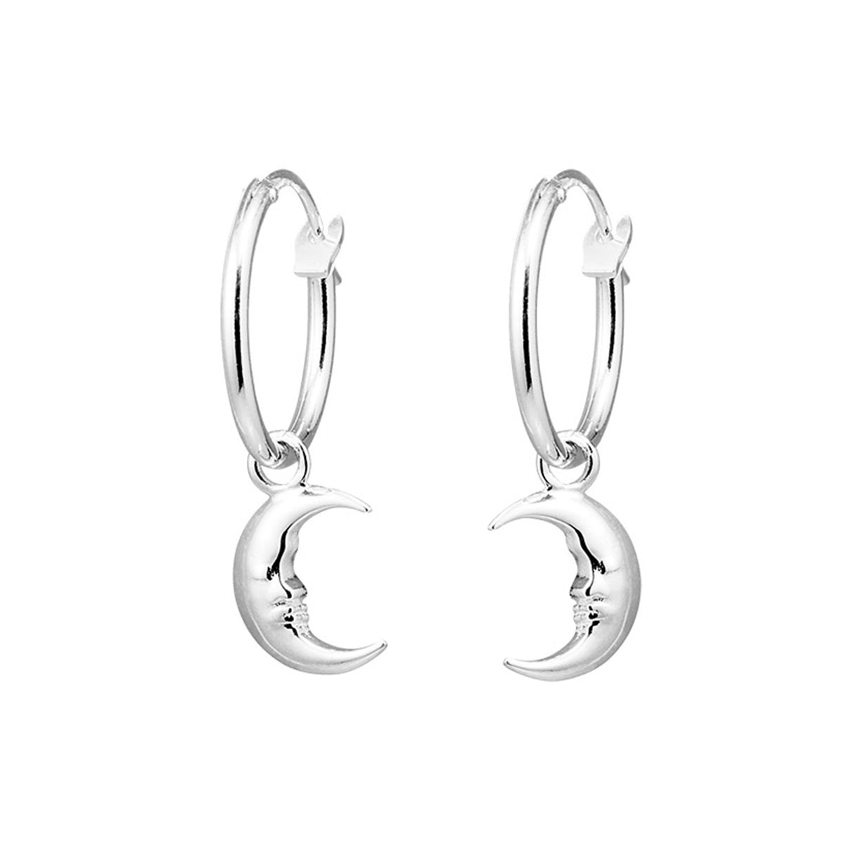 La Luna Sleeper Earrings - Hypoallergenic Stainless Steel Hoop Earrings for Women | Perfect for Everyday Wear, Gifts & Special Occasions