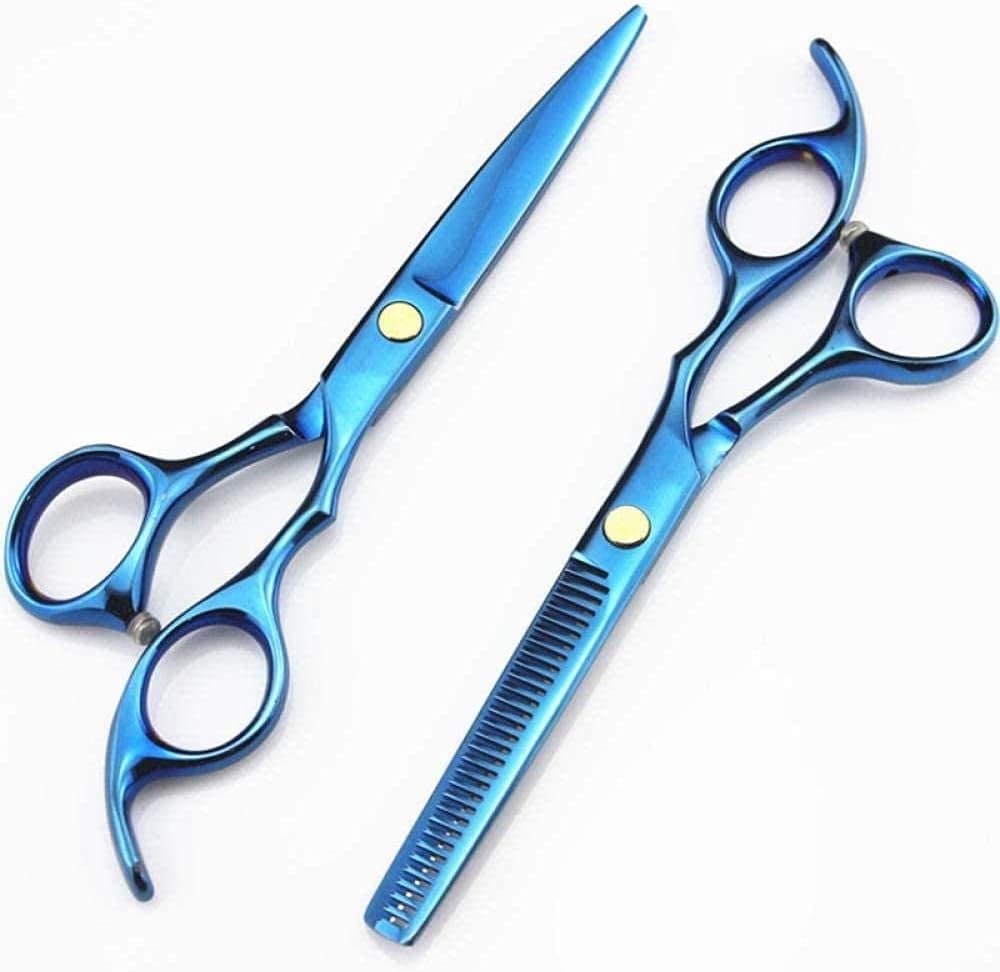 Professional 6 Inch Barber Scissors Set - Hairdressing Shears with Thinning & Flat Scissors for Precision Hair Cutting | Salon, Home Use & Styling Tools