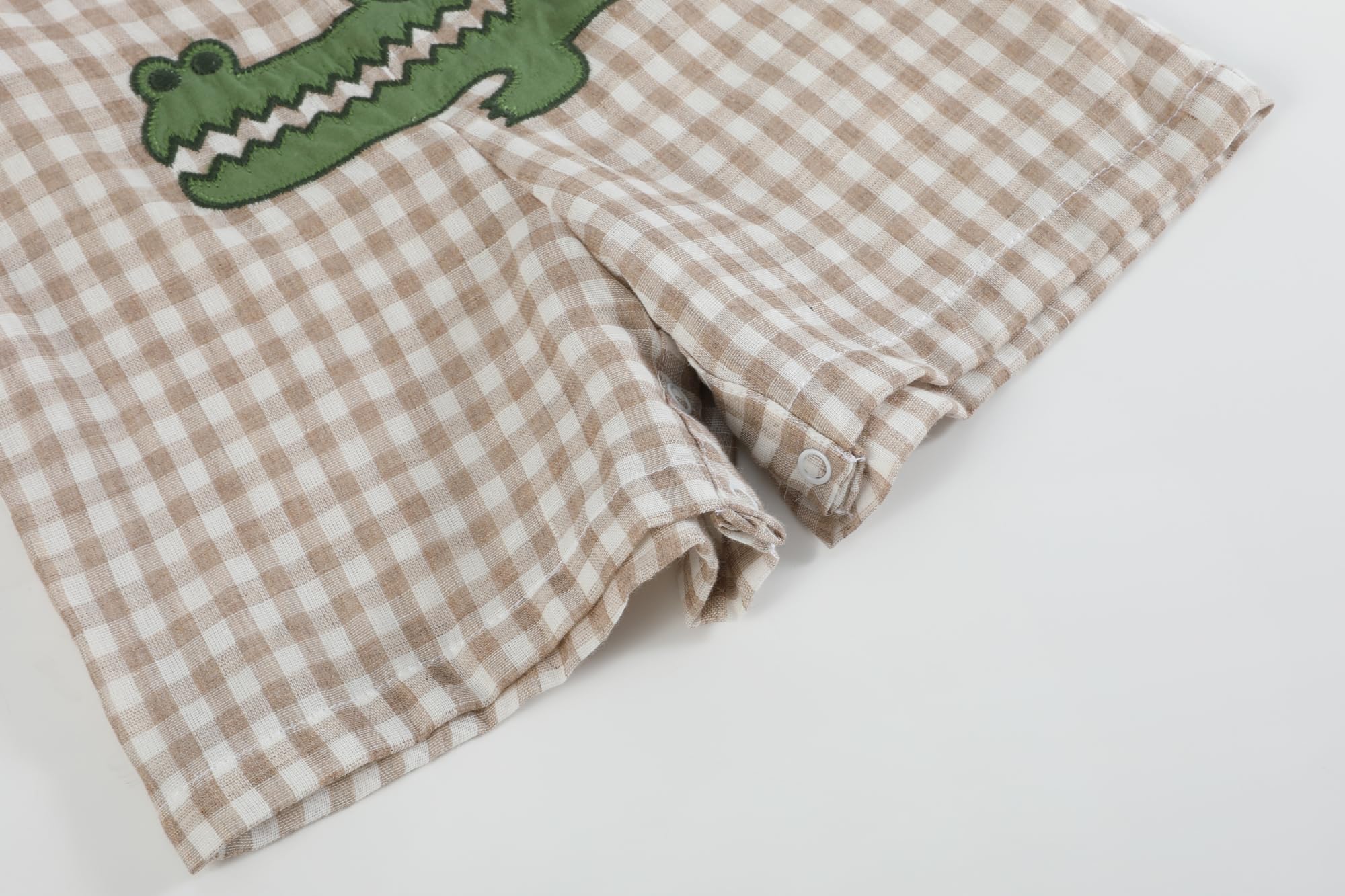 **Boys' Baby & Toddler Shortall Overalls Romper with Cute Applique - Perfect for Playdates, Daycare & Summer Outfits**