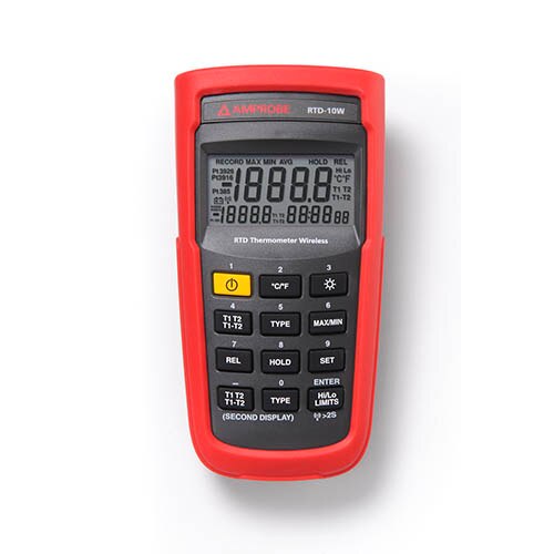 Amprobe RTD 10W Wireless Digital Thermometer with Probe - Accurate Temperature Measurement for HVAC, Food Safety & Industrial Use