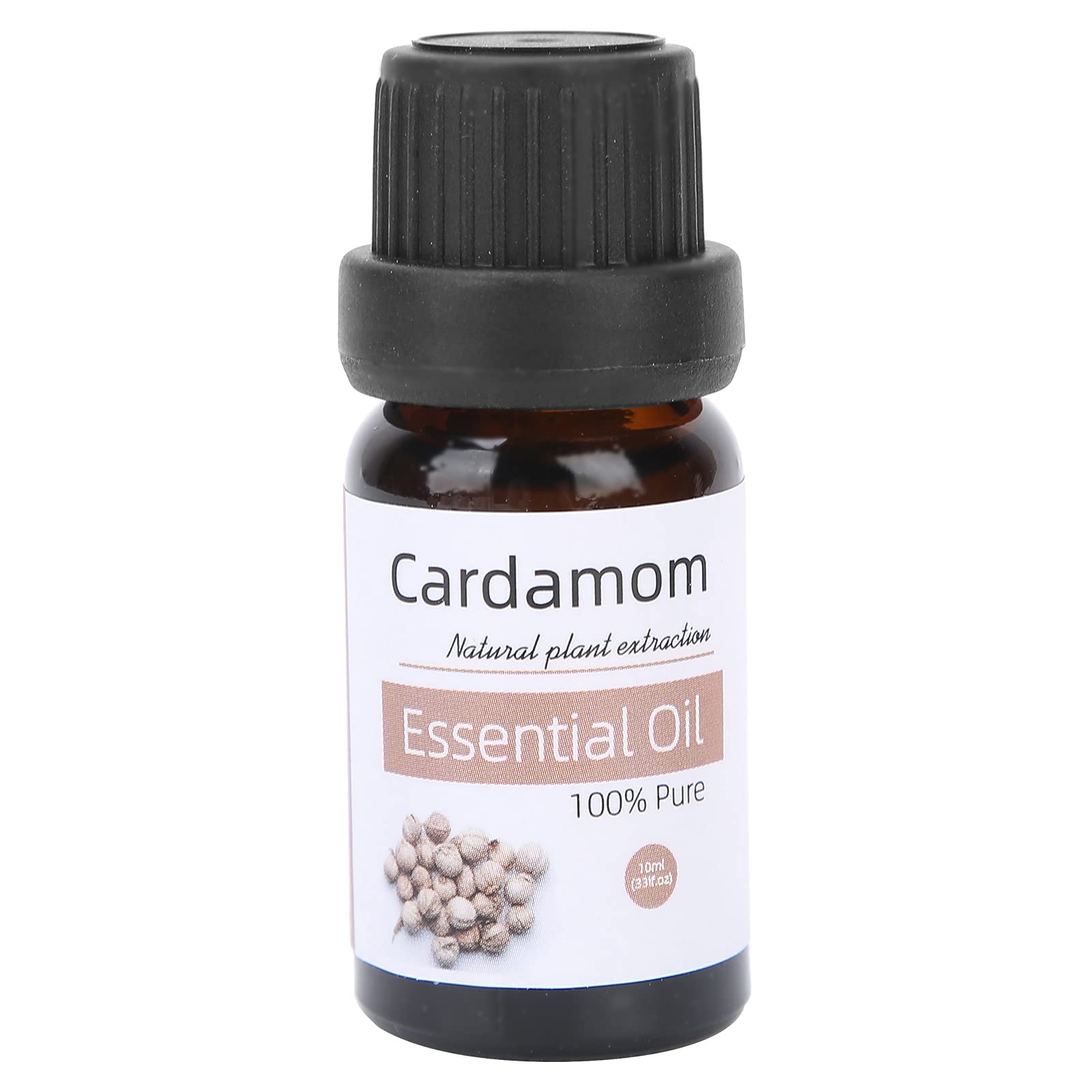 10ml Cardamom Essential Oil for Aromatherapy - Pure & Natural SPA Massage Oil for Fatigue Relief, Relaxation & Stress Relief - Perfect for Diffusers, Body Massage, Home Spa & Yoga Meditation
