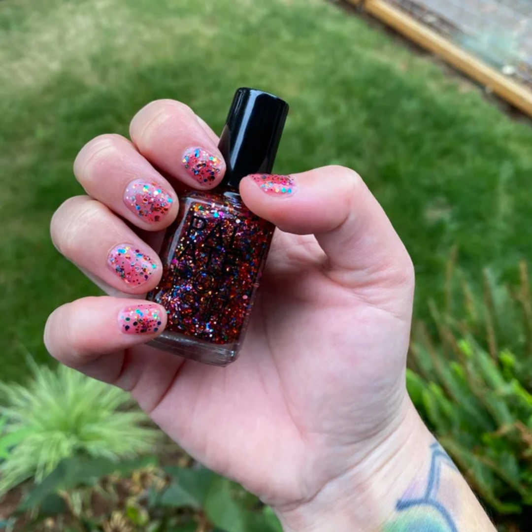 Palate Polish Confetti Cake Nail Polish - Long Lasting Glitter Nail Lacquer for Parties, Weddings & Special Occasions