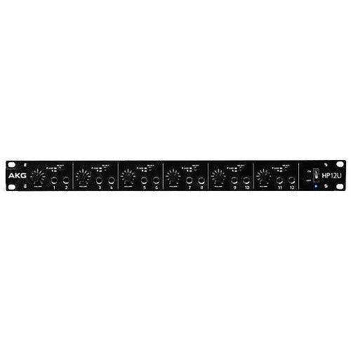 AKG 3450H00050 HP12U Professional 12-Channel USB Headphone Amplifier for Studio Recording, Live Performances & Podcasting
