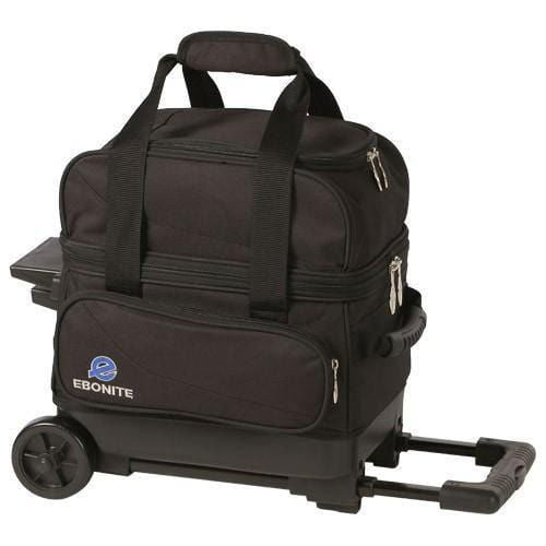 Premium Ebonite Transport 1 Black Single Roller Bowling Bag - Durable & Lightweight for League Play & Tournaments - Perfect for Bowling Enthusiasts & Professional Players