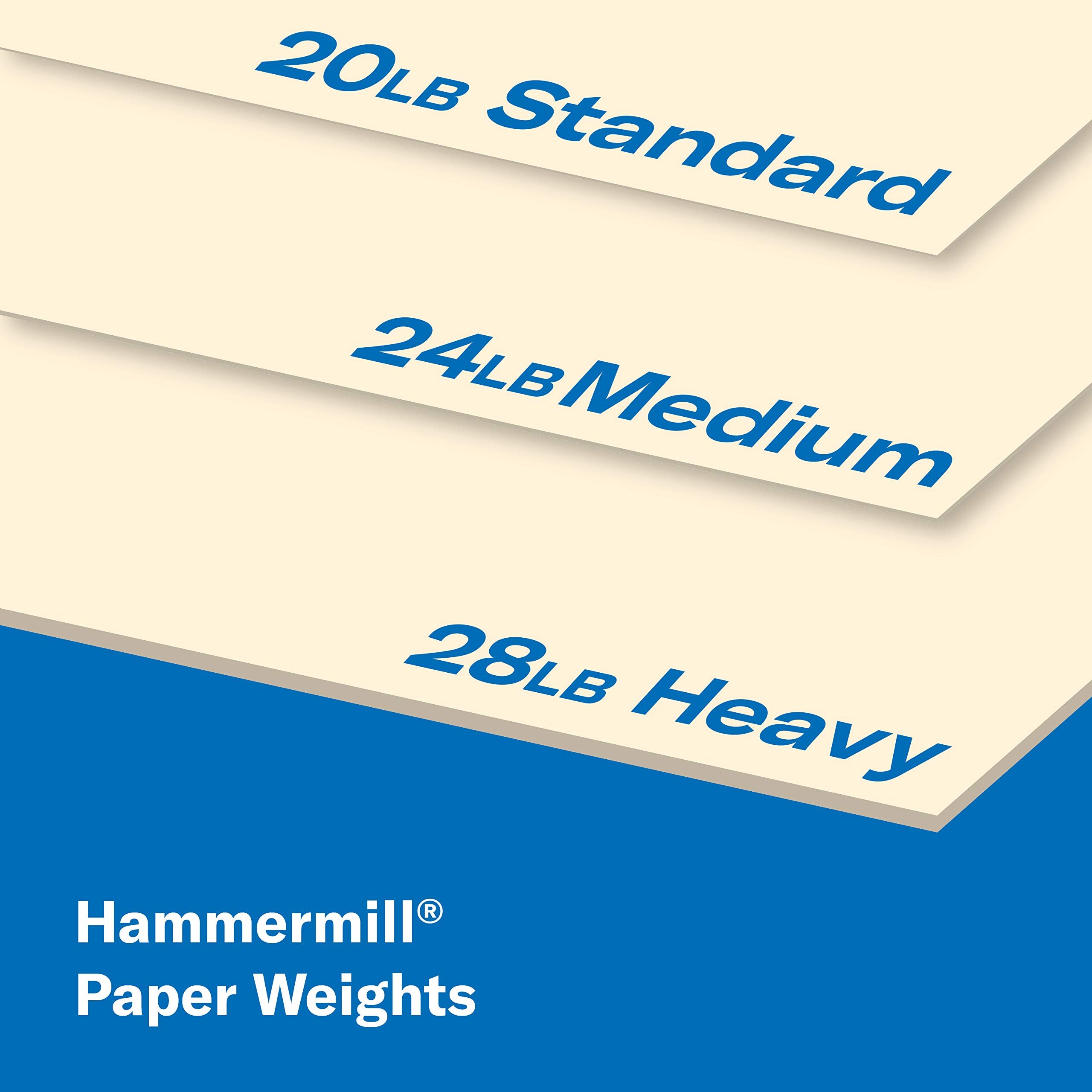 Hammermill 24 lb Ivory Colored Printer Paper, 8.5 x 11 Inches - 10 Ream (5,000 Sheets) Pastel Paper for Office, School & Crafting - Made in USA, 104406C