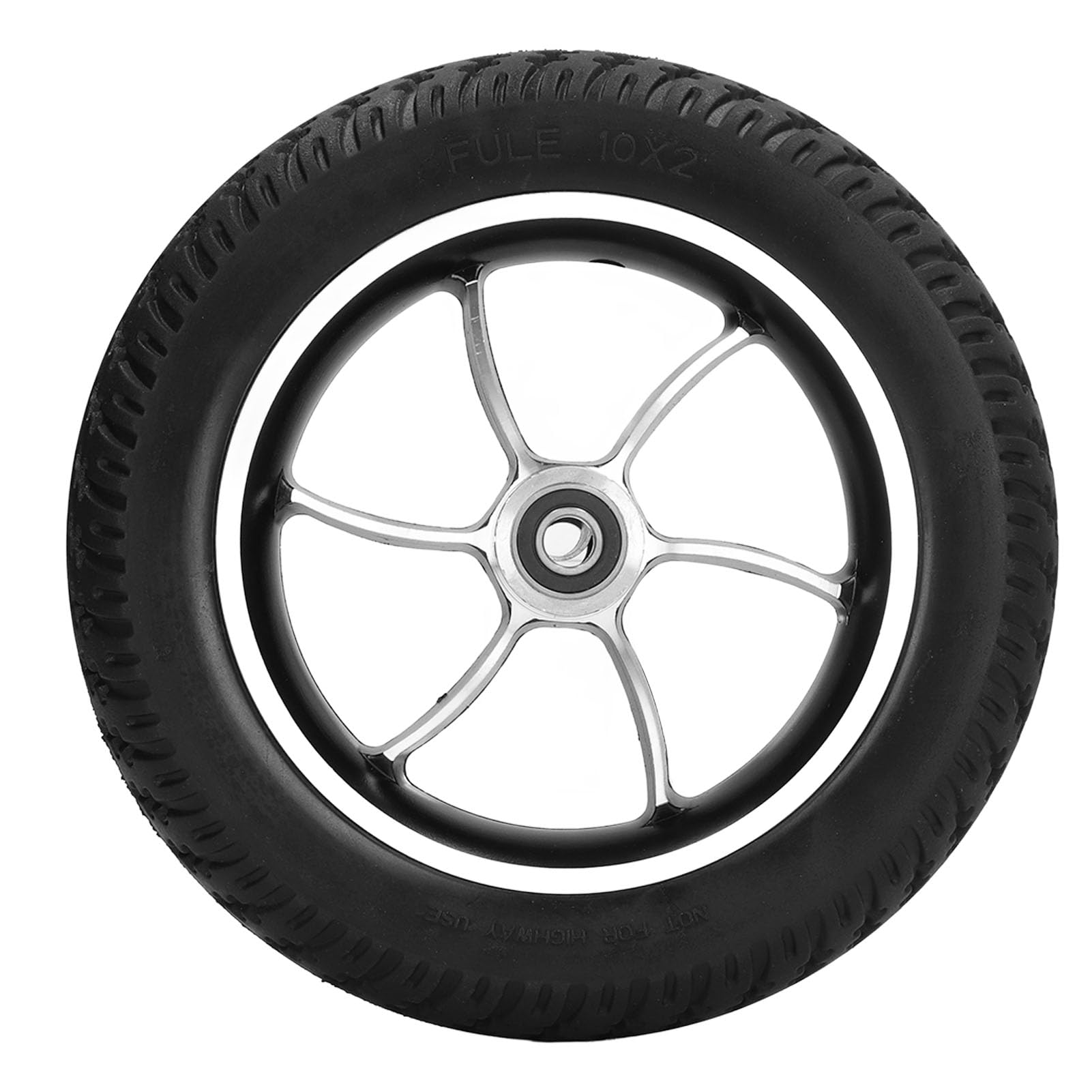 10 Inch Non-Slip Polyurethane Wheelchair Wheels - Durable Mobility Walker Tires for Smooth Movement - Ideal for Indoor/Outdoor Use on Hard Floors & Pavement