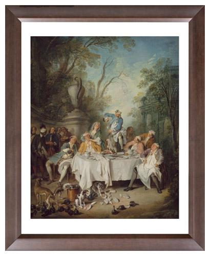 Nicolas Lancret - Luncheon Party in a Park Painting | French Rococo Art Reproduction | Wall Decor for Living Room, Dining Room & Office