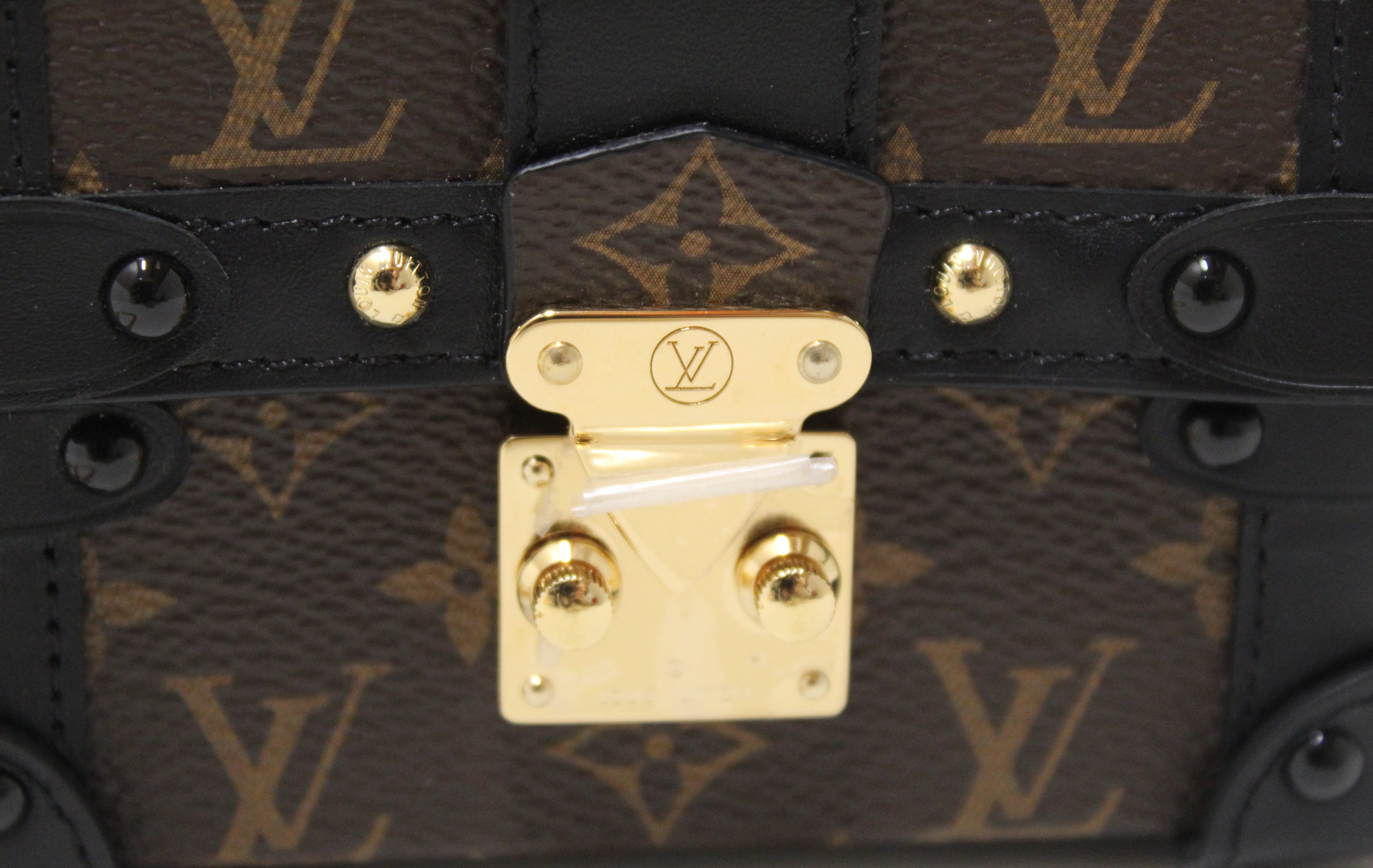 Authentic Louis Vuitton Classic Monogram Essential Trunk Handbag - Luxury Designer Crossbody Bag for Women, Perfect for Travel, Work & Everyday Use
