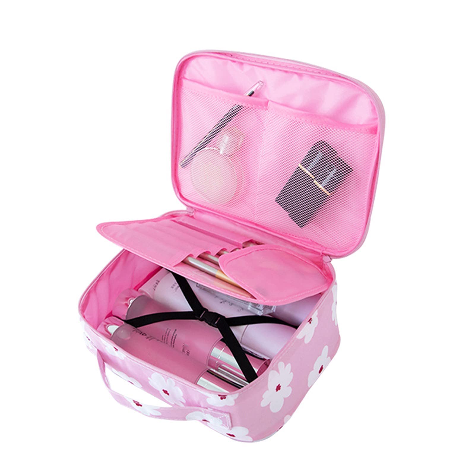 Shiusina Mini Travel Cosmetic Bag for Makeup & Shampoo Storage - Portable Organizer for Trips