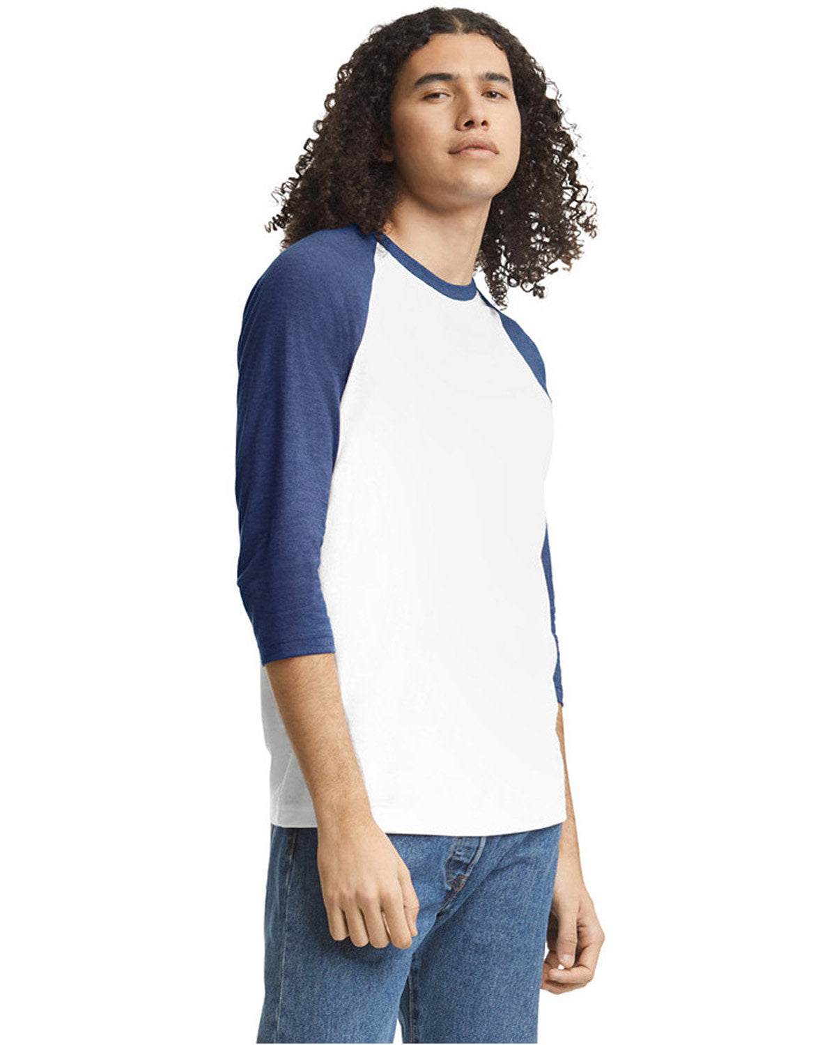 American Apparel 2003CVC Unisex Raglan T-Shirt | Soft Cotton Blend Tee for Men & Women | Perfect for Casual Wear, Gym & Everyday Outfits