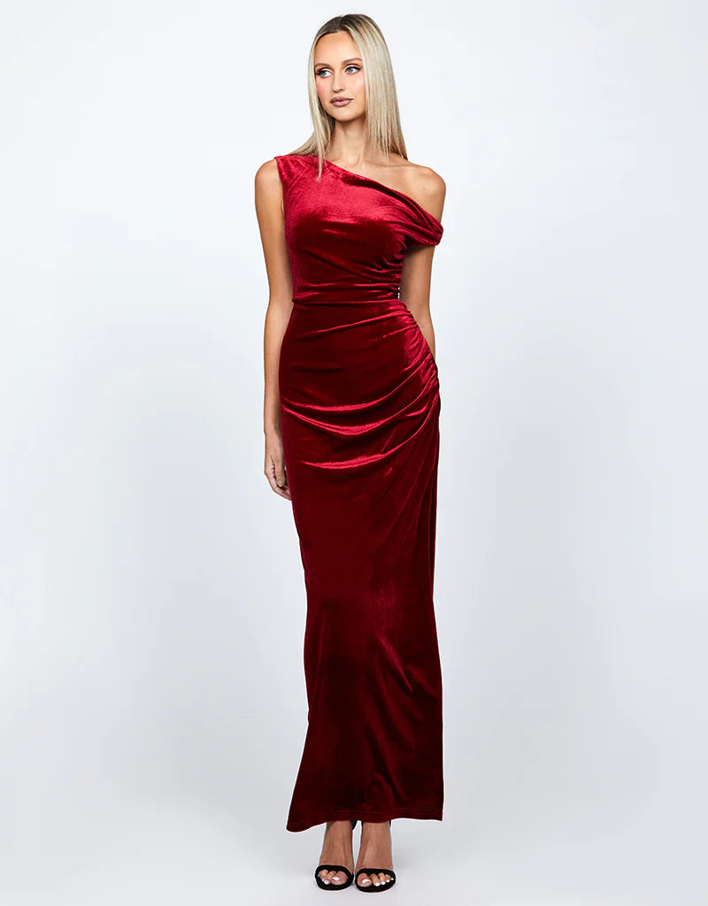 Claudine Women's Off Shoulder Maxi Dress - Flowy Long Summer Dress for Beach, Wedding & Party | Elegant Boho Chic Style