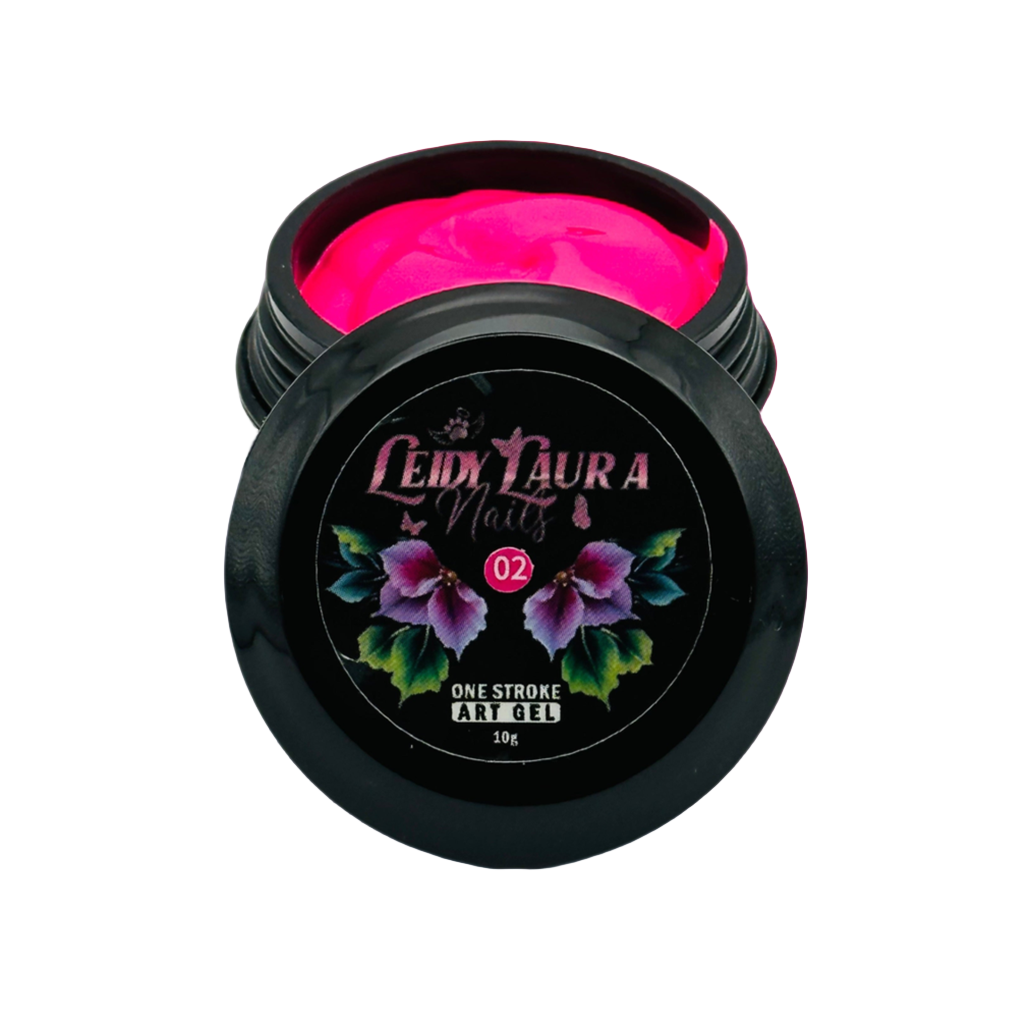 One Stroke Art Gel PINK 10g - Professional Nail Art Paint for DIY Manicure, Perfect for Nail Design, Salon & Home Use