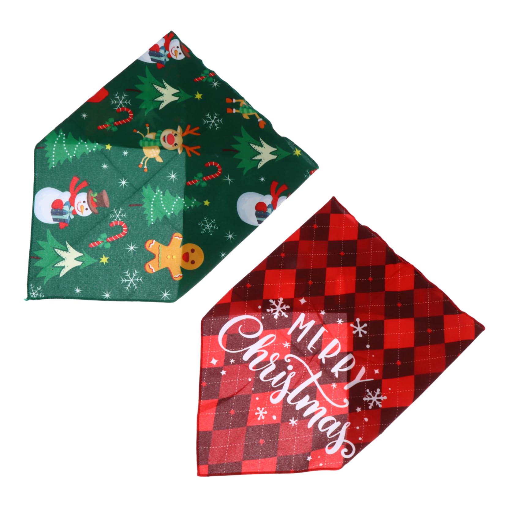 4 Pcs Pet Bandanas - Dog Scarf for Christmas & Daily Use