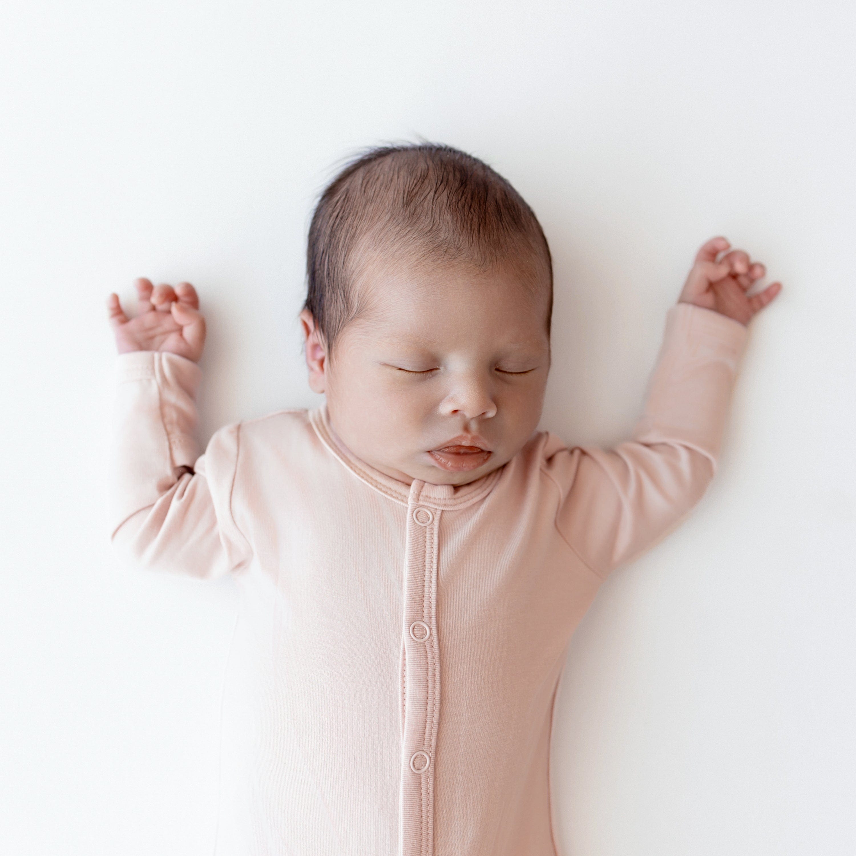 Footie In Blush - Soft & Comfortable Baby Footed Pajamas for Newborns & Toddlers | Perfect for Bedtime & Playtime