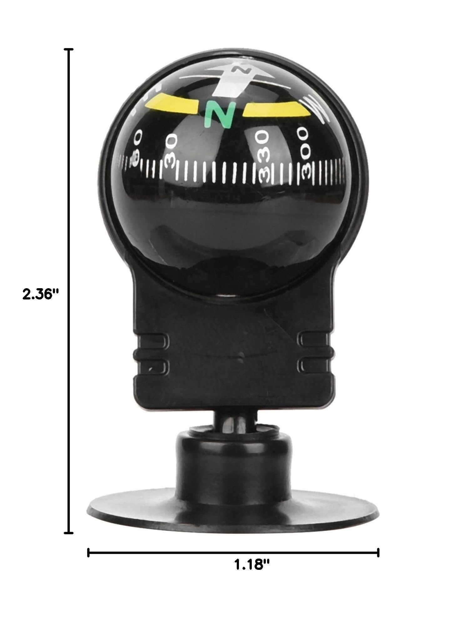Luqeeg Portable Car Phone Mount with Strong Suction Cup - Universal Dashboard & Windshield Holder for iPhone, Samsung, GPS Navigation - Perfect for Cars, Trucks, Boats & Outdoor Adventures