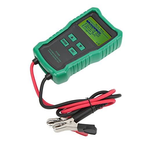 Digital Battery Tester 12V - MCA JIS DIN Car Battery Analyzer with Reverse Connection Protection for AGM, Flat Plate & Spiral Batteries | Perfect for Auto Shops, DIY Car Maintenance & Fleet Vehicle Testing