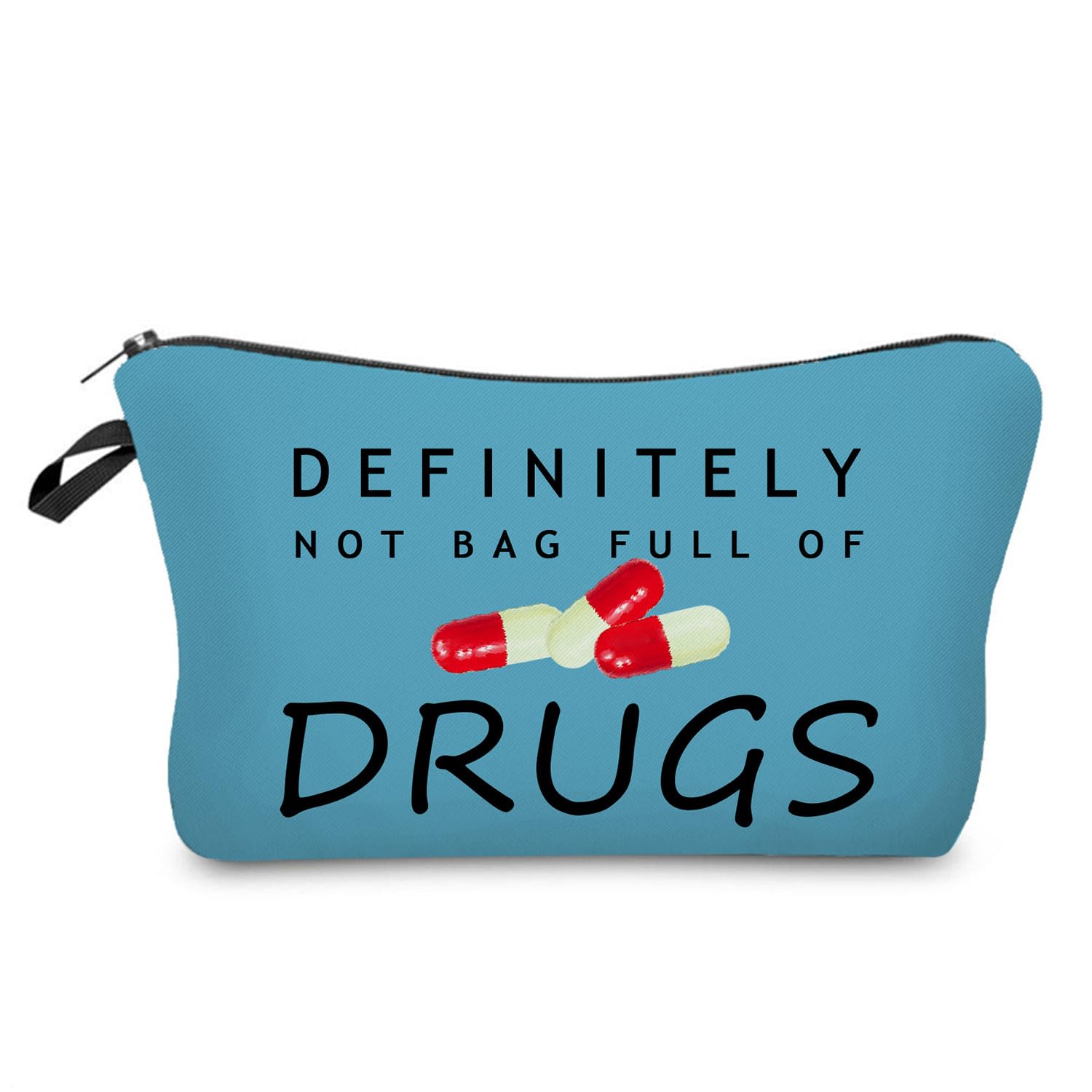 Funny Sarcastic Cosmetic Bag - Cute Travel Toiletry Pouch for Women, Perfect Birthday Gift for Friends & Sisters