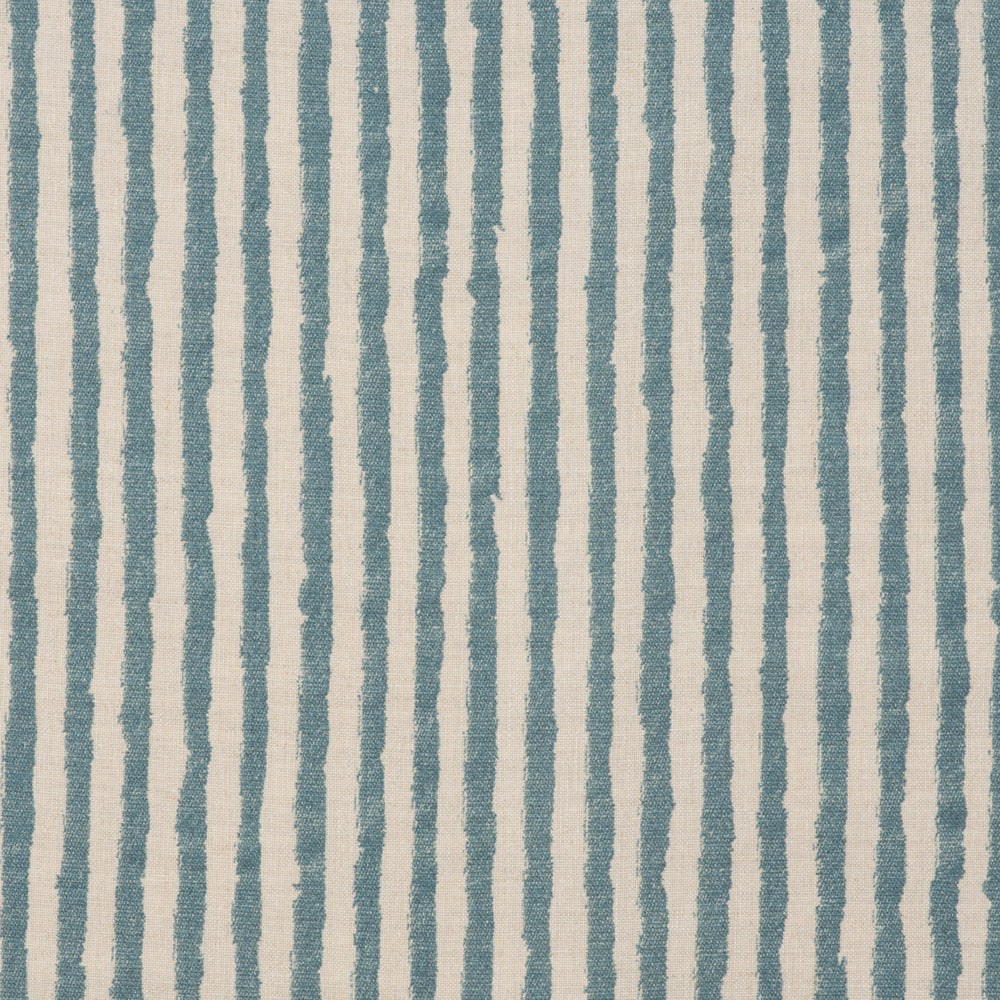 Waverley Stripe Linen Fabric - Vintage Blue Color Samples for DIY Home Decor, Upholstery & Craft Projects