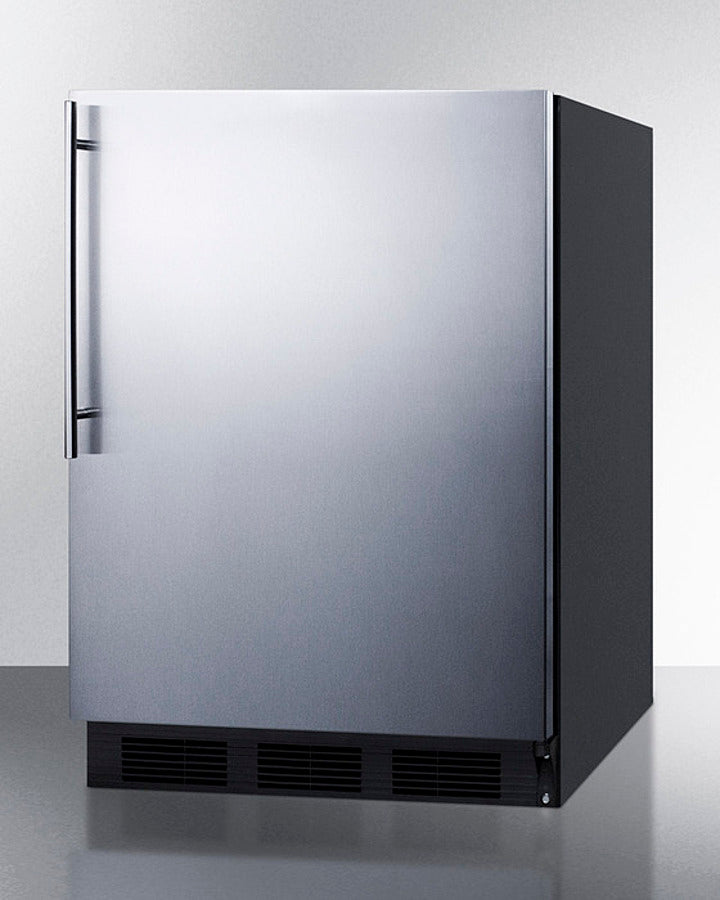 Accucold 24-Inch Wide Built-In All Refrigerator - ADA Compliant, Thin Handle Design (Model FF6BKBI7SSHVADA) - Perfect for Small Kitchens, Apartments, and ADA-Compliant Spaces
